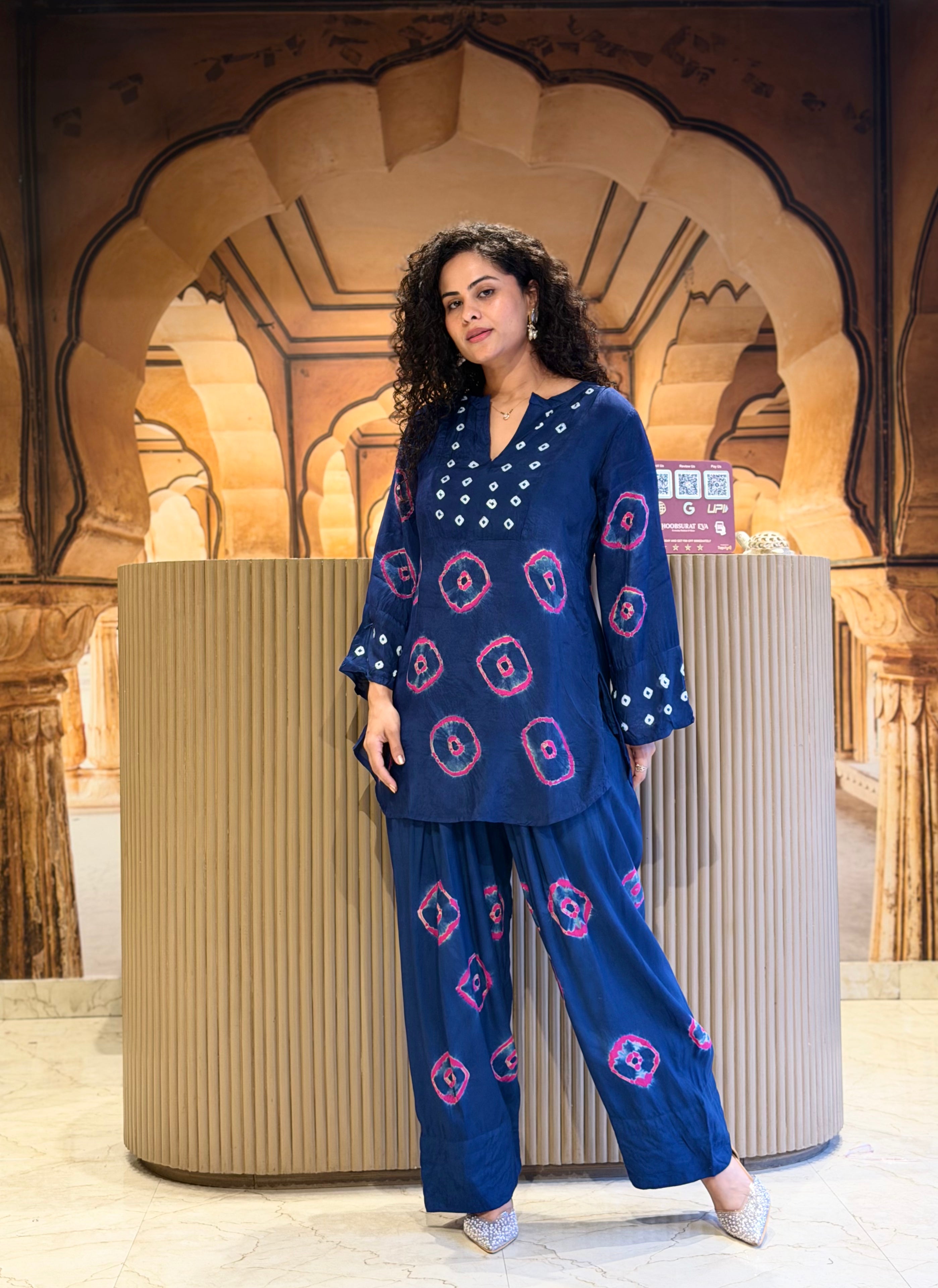 Royal Jaipur Pink Bandni Coord