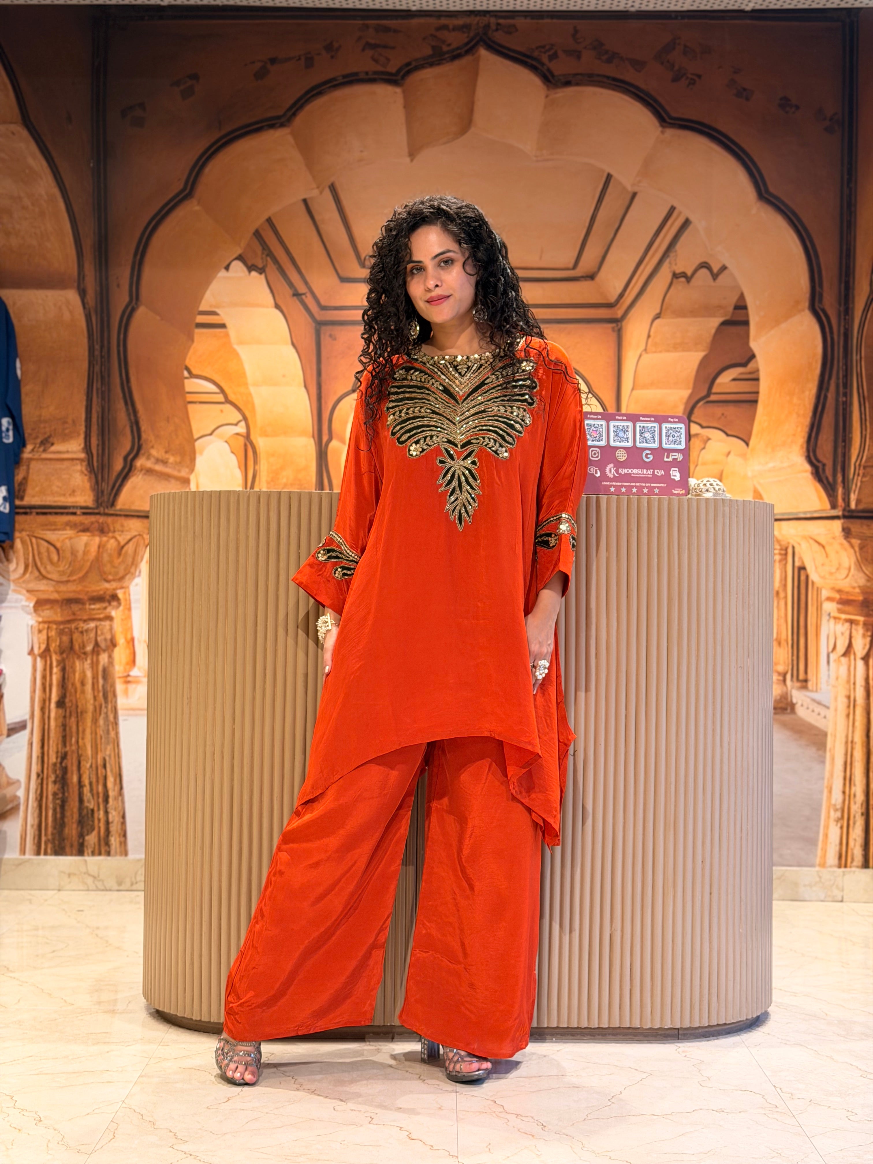 Zareen Luxe Kaftan Set