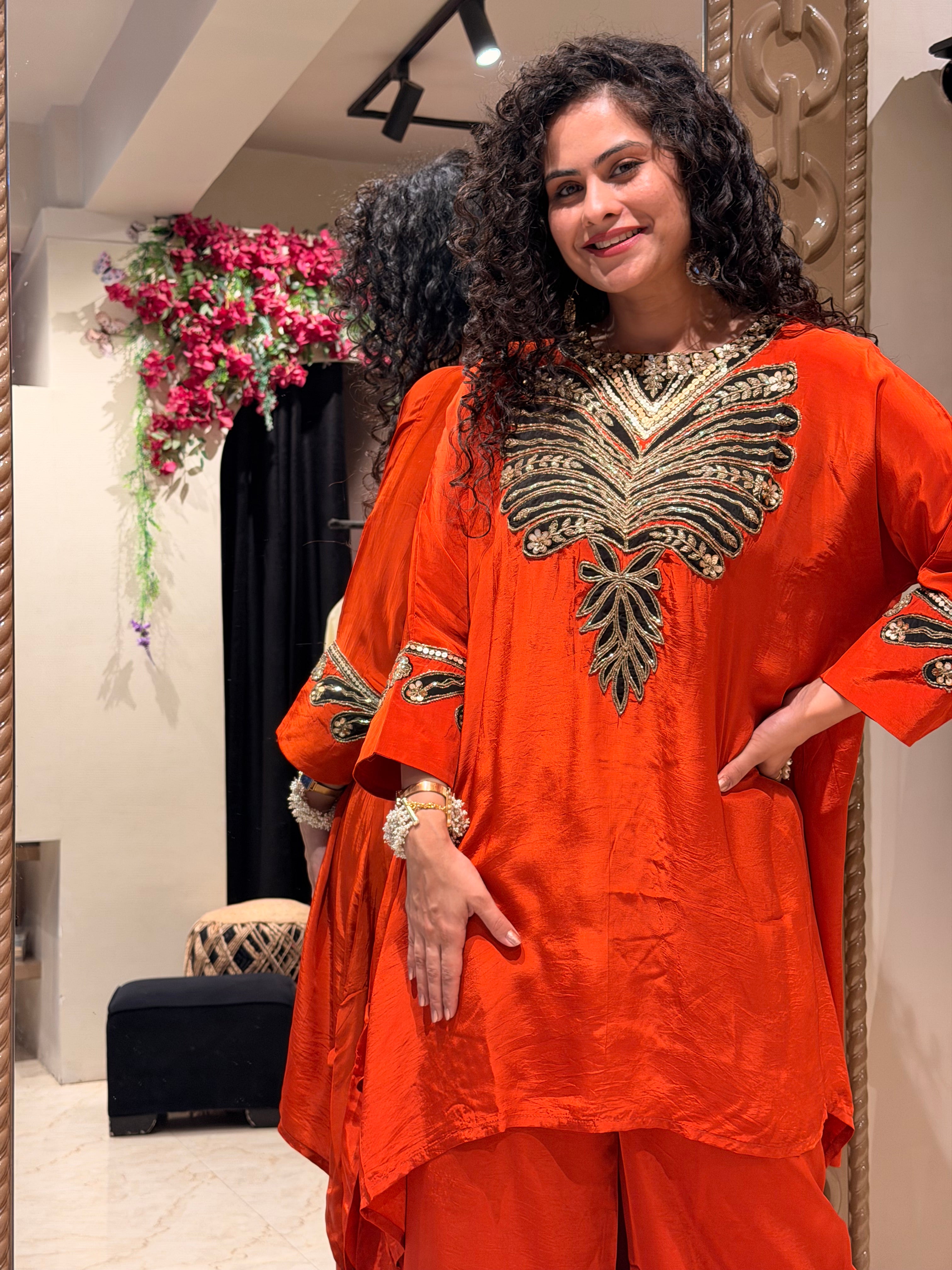 Zareen Luxe Kaftan Set