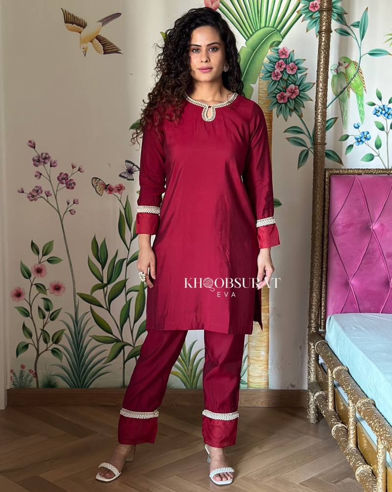 Indian Wedding Red Kurta Set