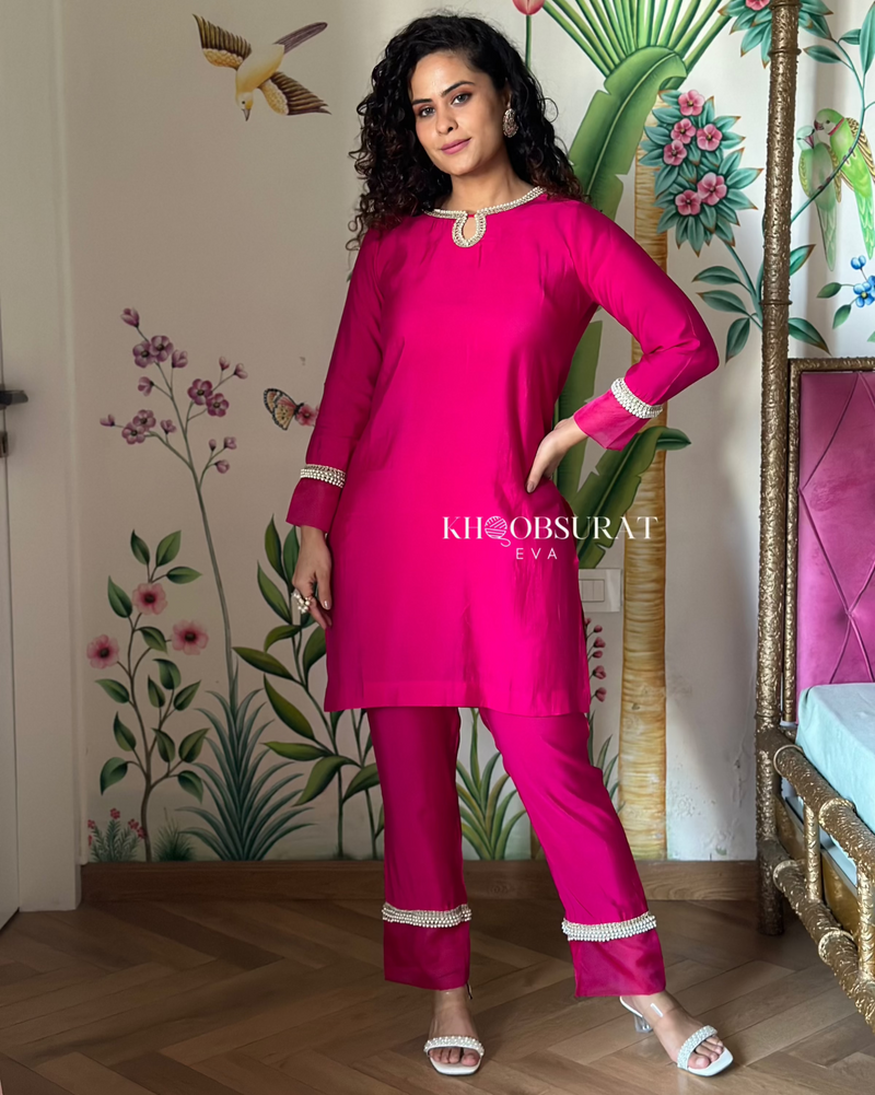 Kareena Beauty Pink Kurta Set