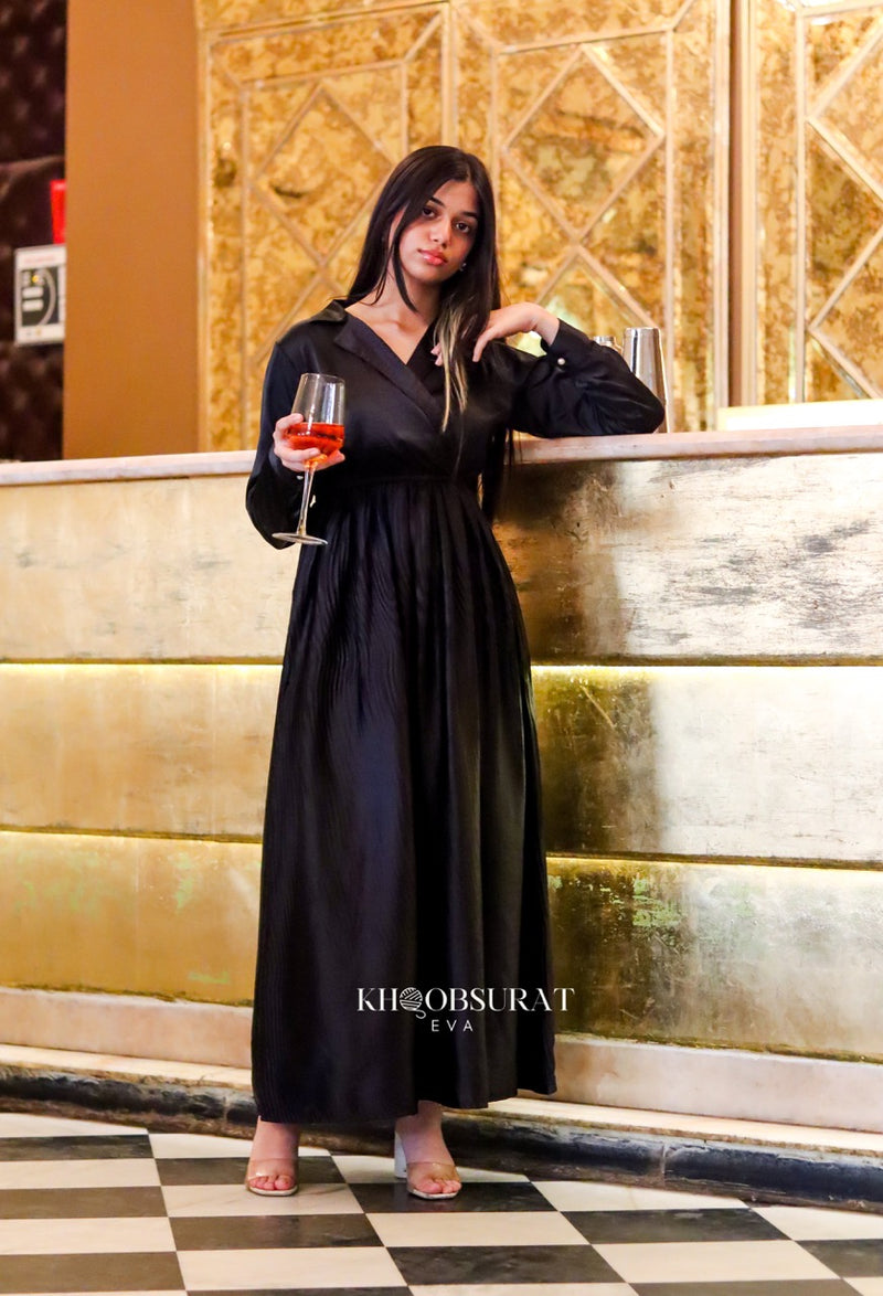 Classy Black Cocktail Dress