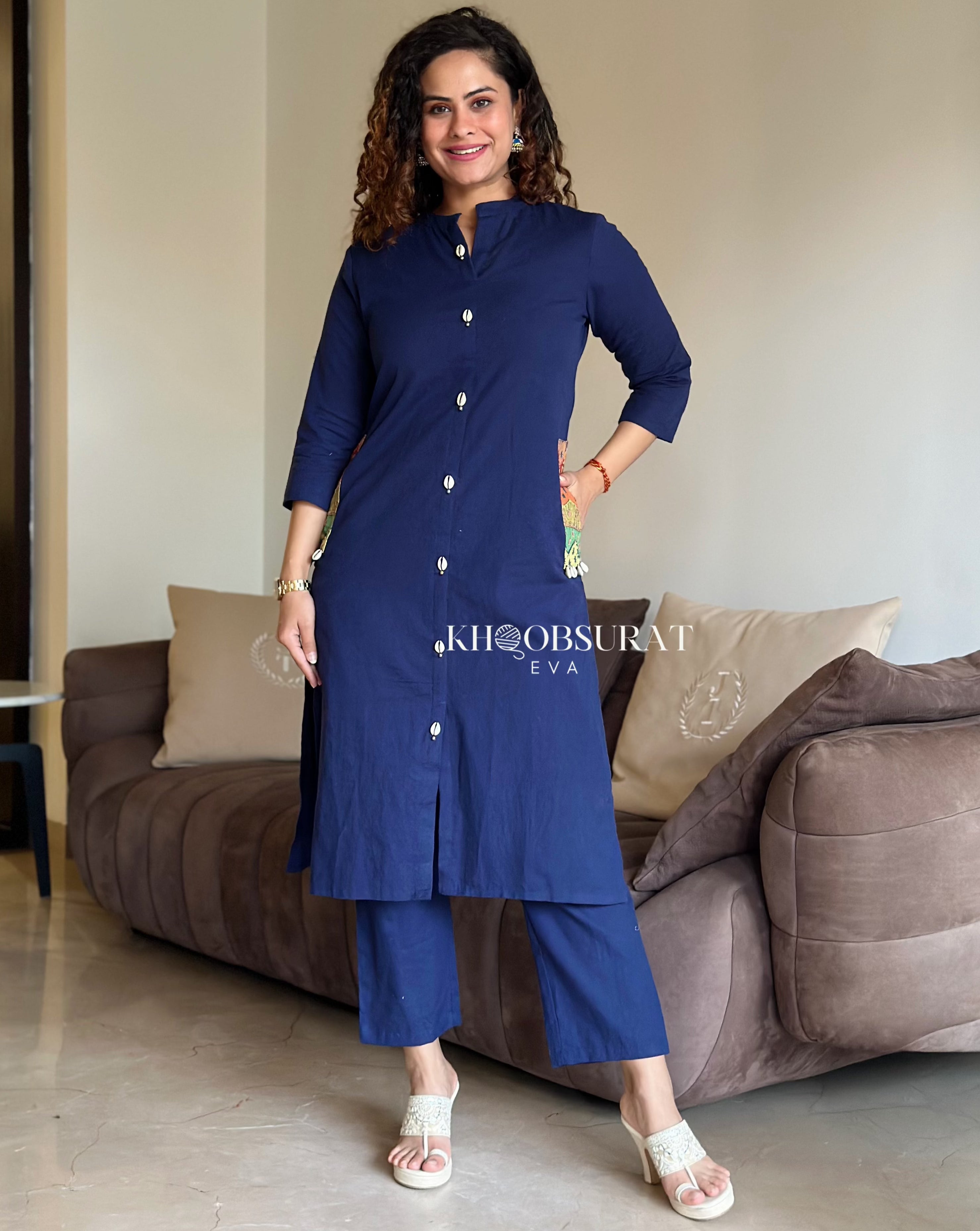 Midnight Blue Kurta Set