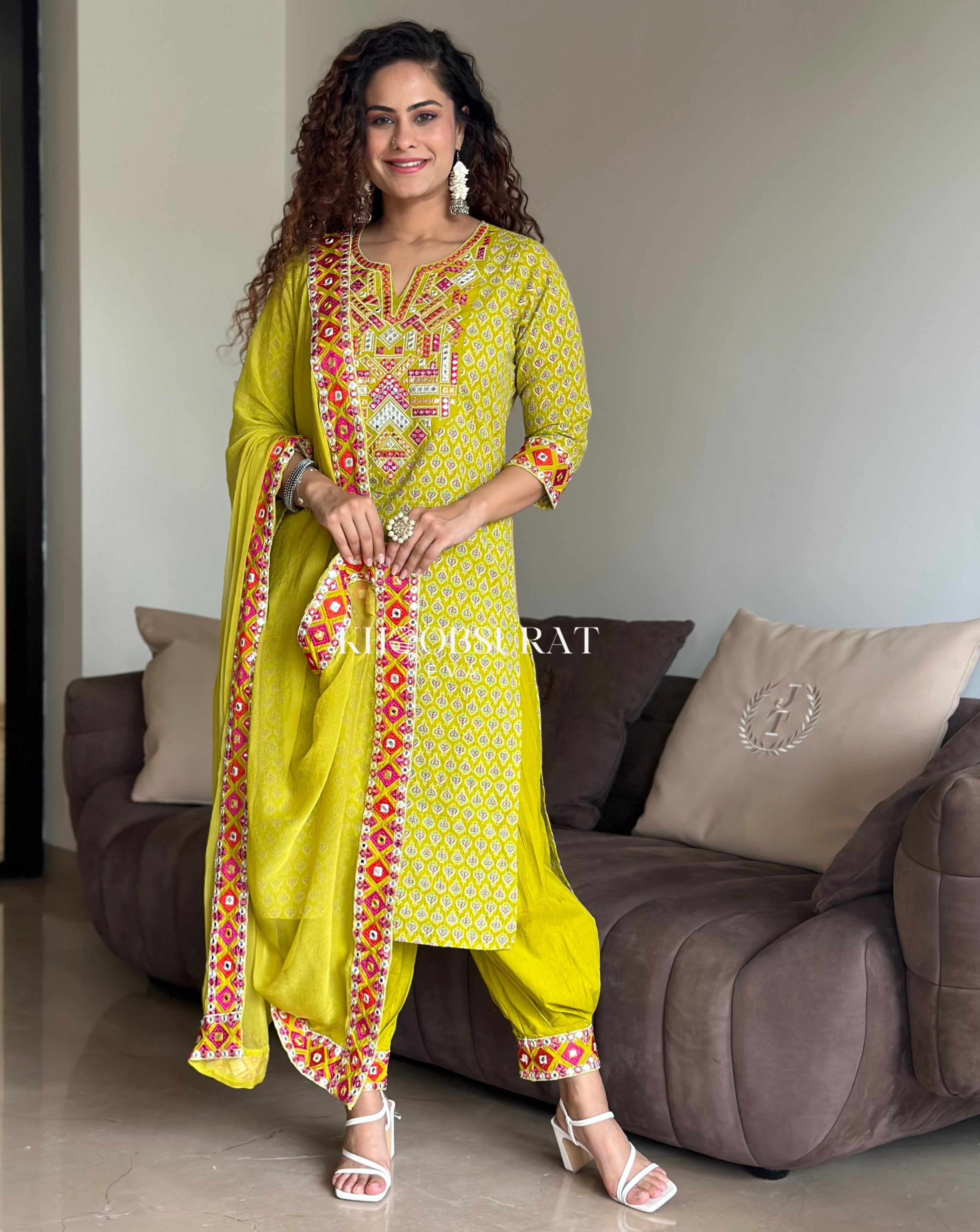 Kalki fashion Kurta With Afghani Salwar 