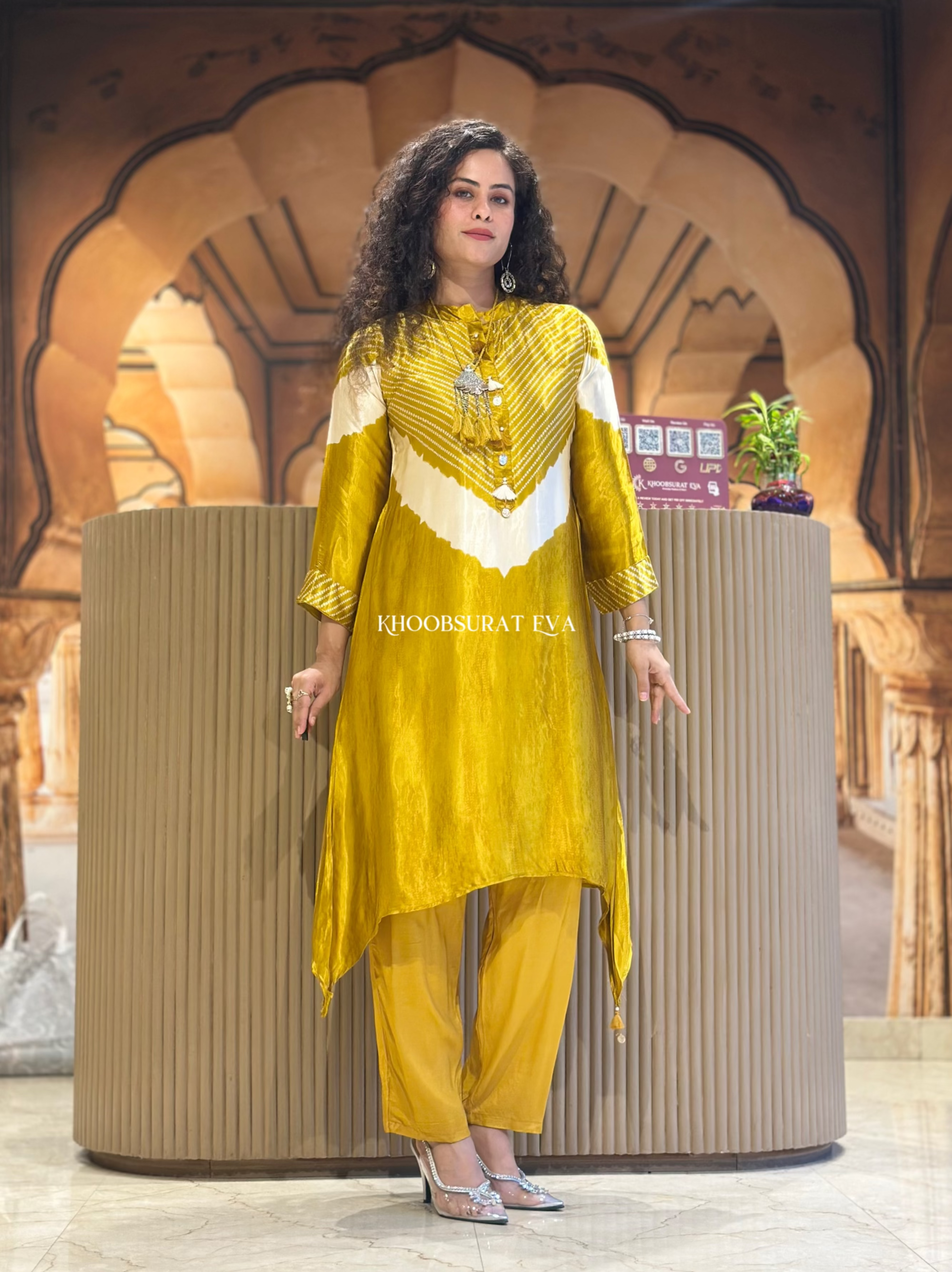 Luxe Look Yellow Kurta Set