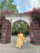 Sunflower Yellow Kurta Suit Set