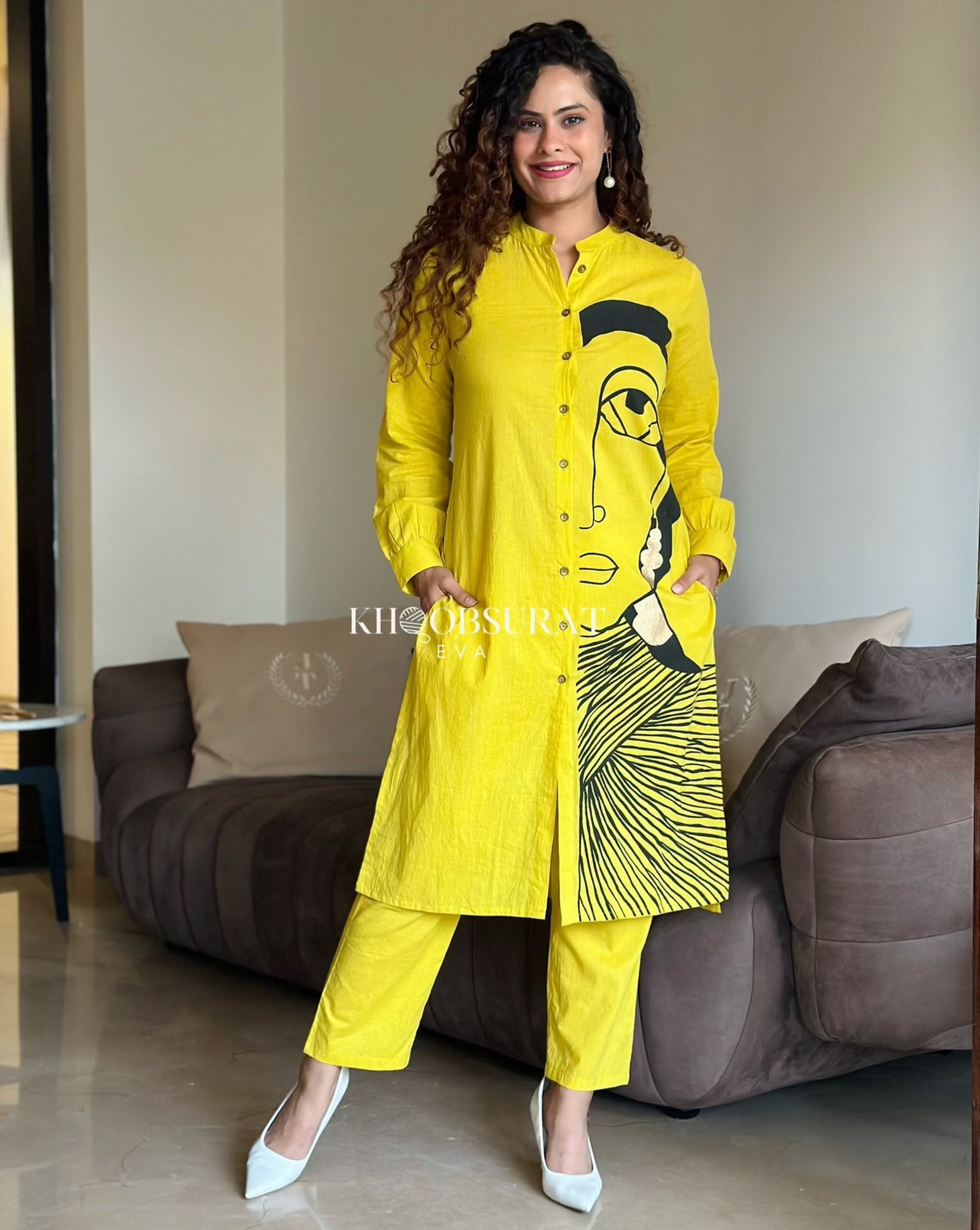 Sun Kissed Style Yellow Kurta Set