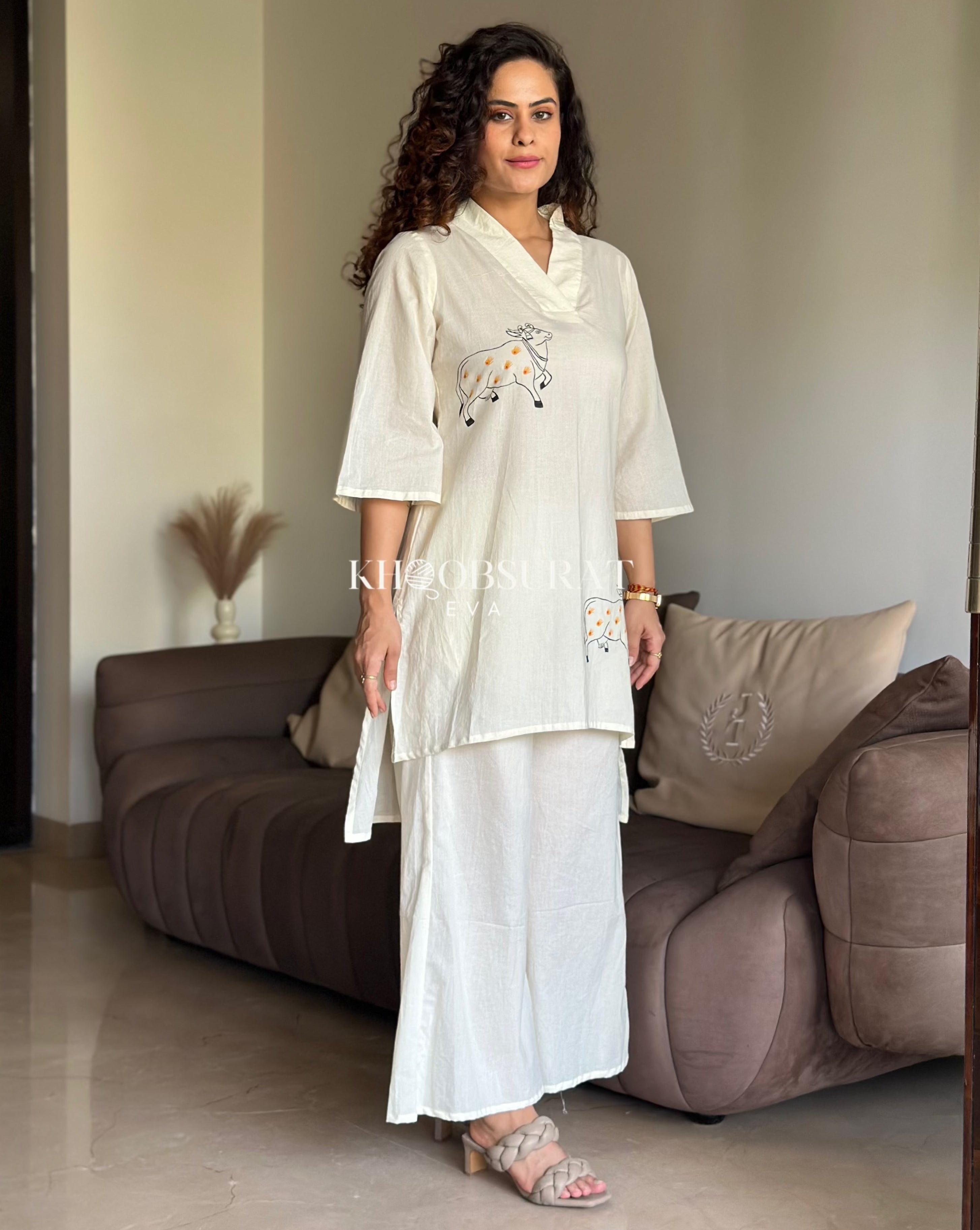 Sufi Soul White Kurta Set