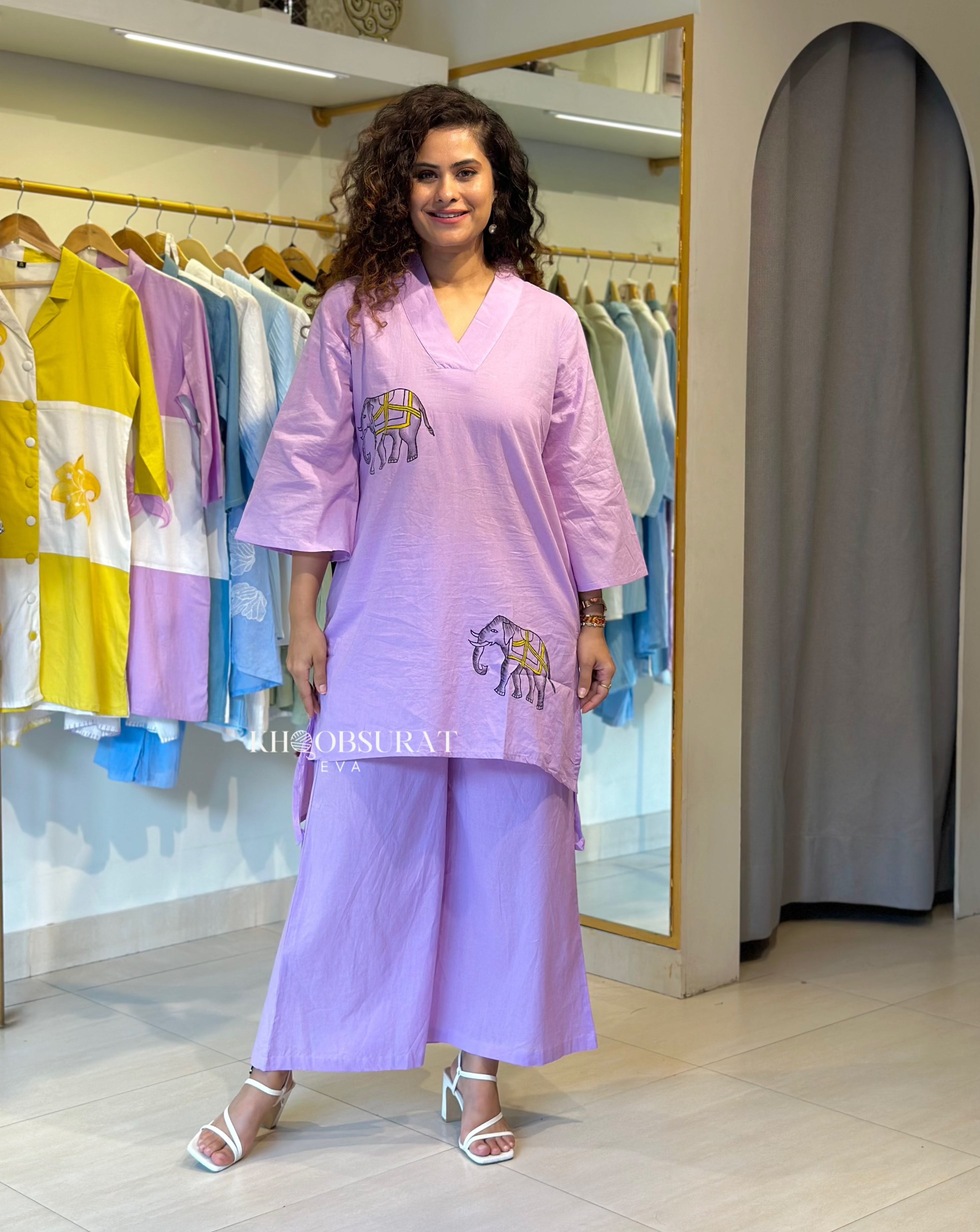 Picnic Perfect Purple Kurta Set