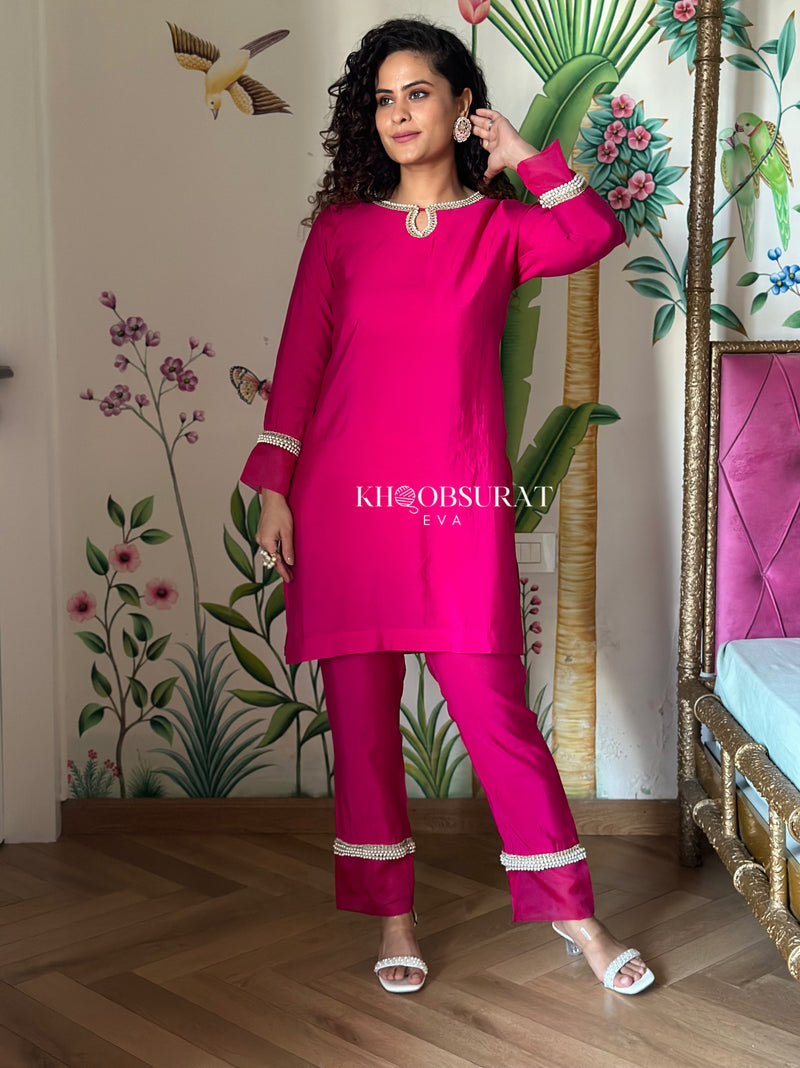 Kareena Beauty Pink Kurta Set