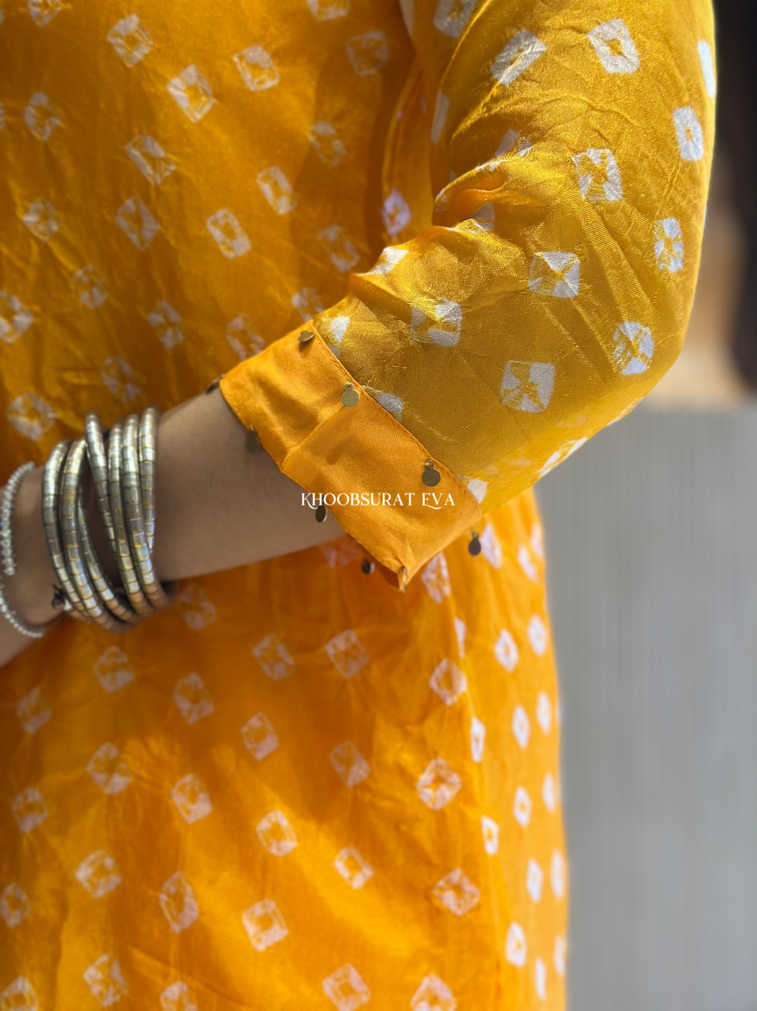 Amber Palace Bandhej Palazzo Set