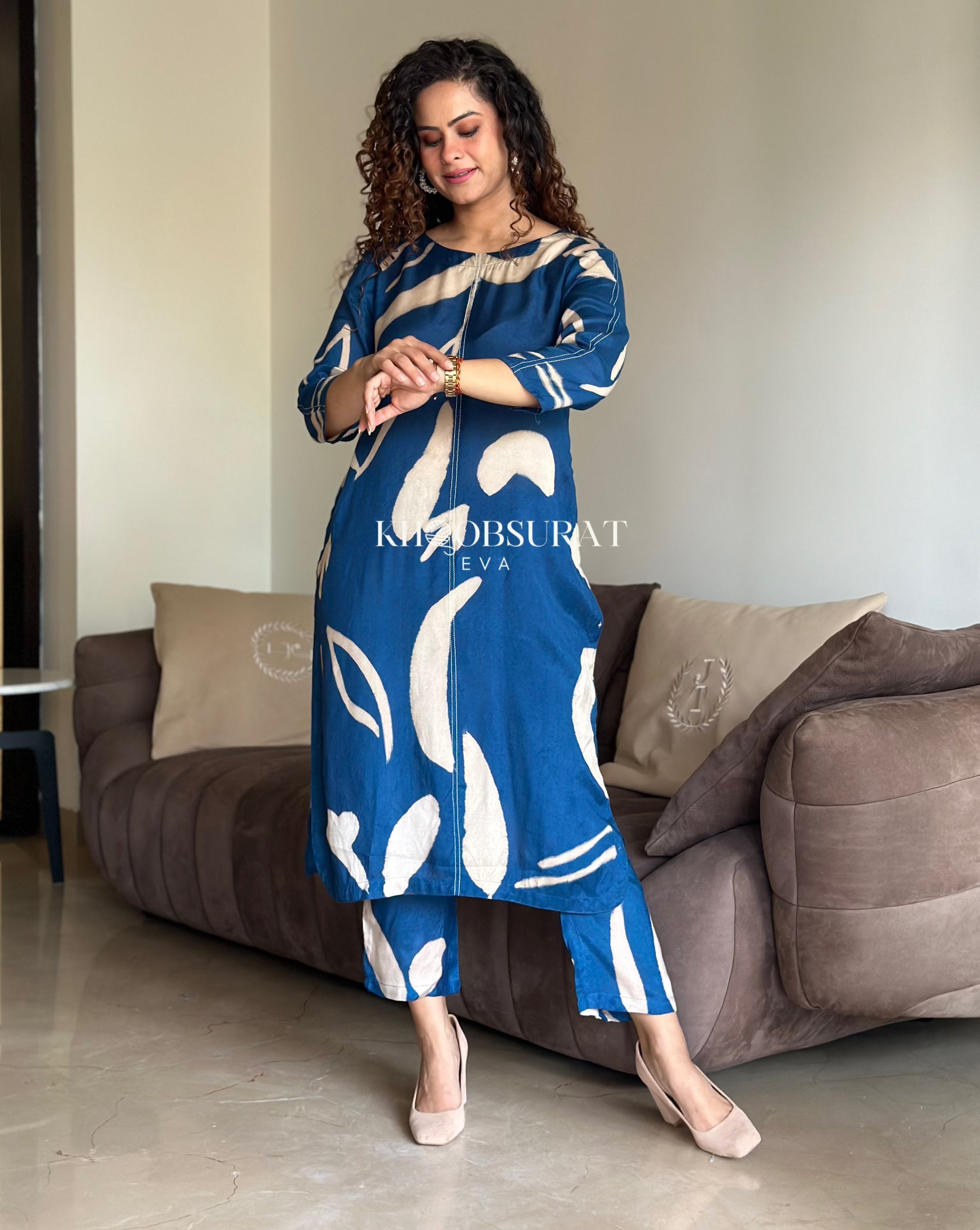 Sapphire Bliss Blue Kurta Set