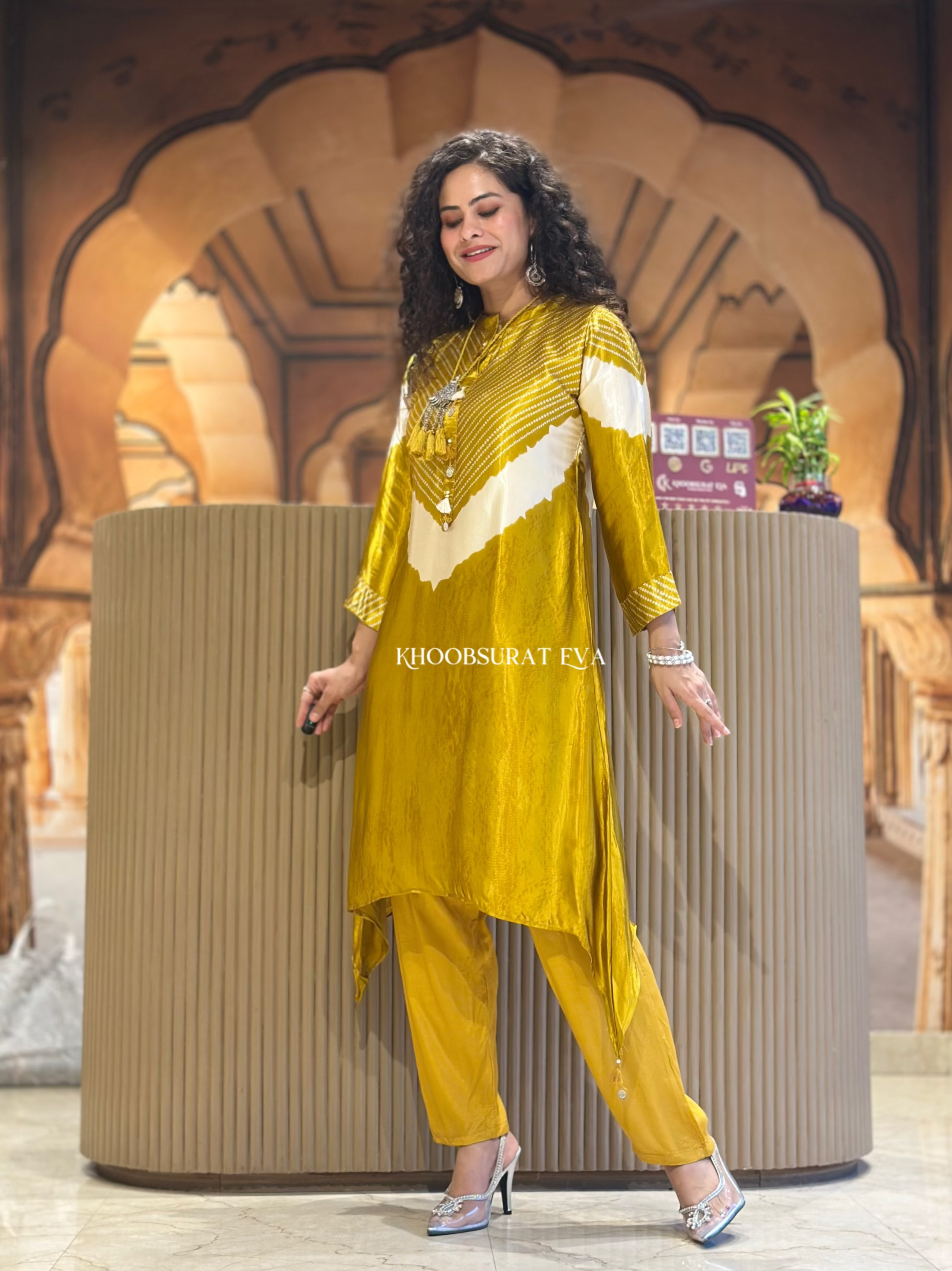 Luxe Look Yellow Kurta Set