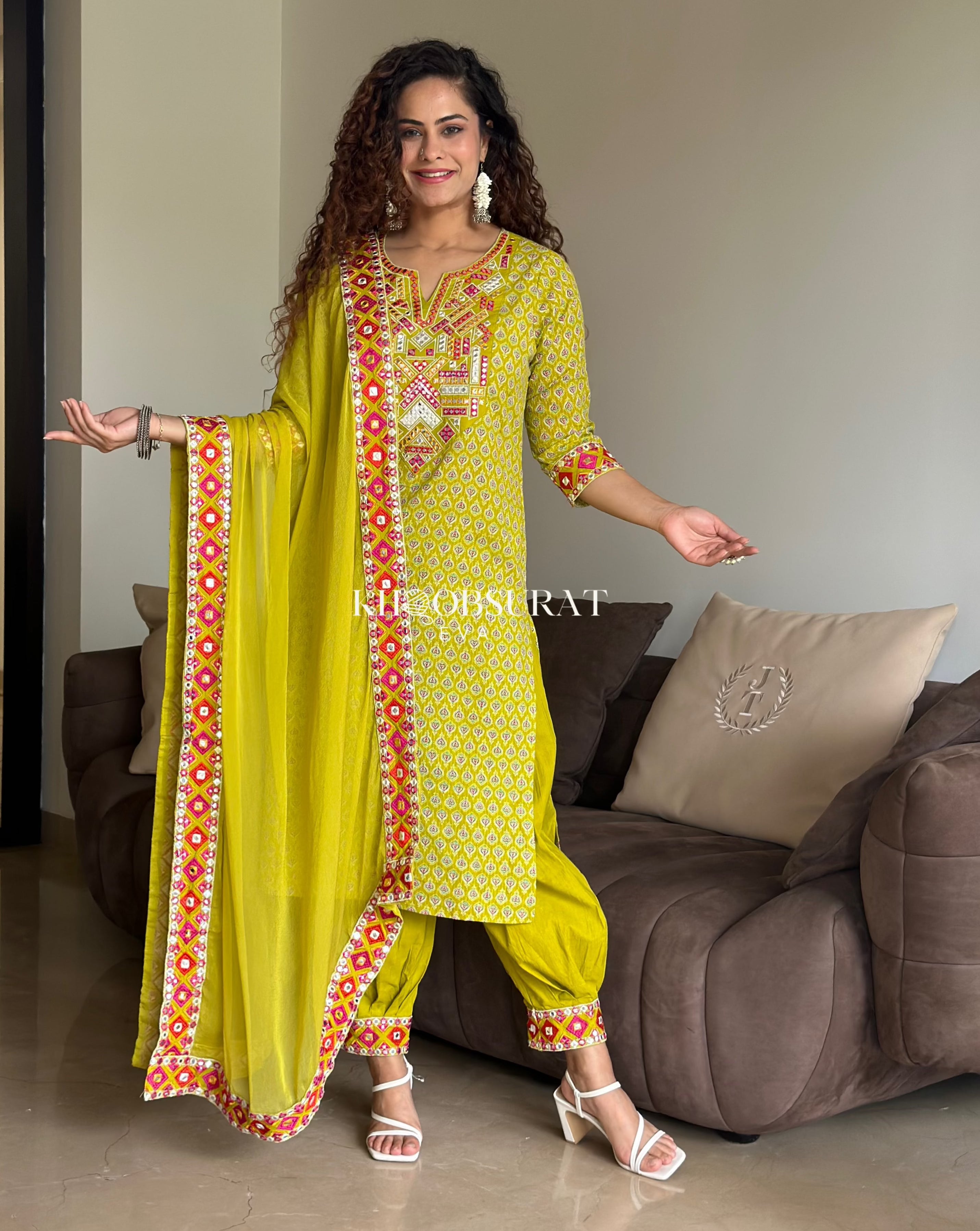 Kalki fashion Kurta With Afghani Salwar 