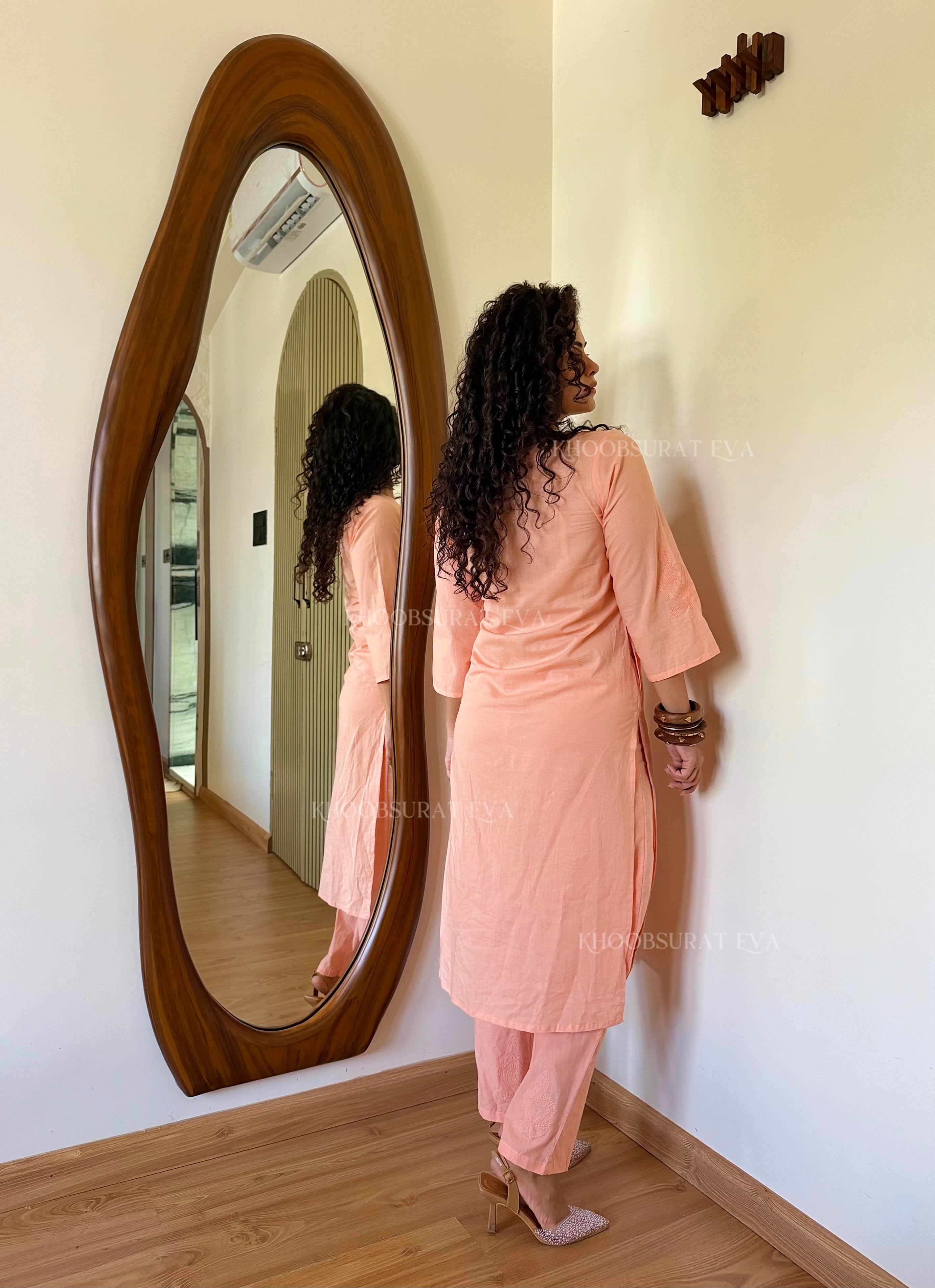 ROSY PEACH KURTA SET