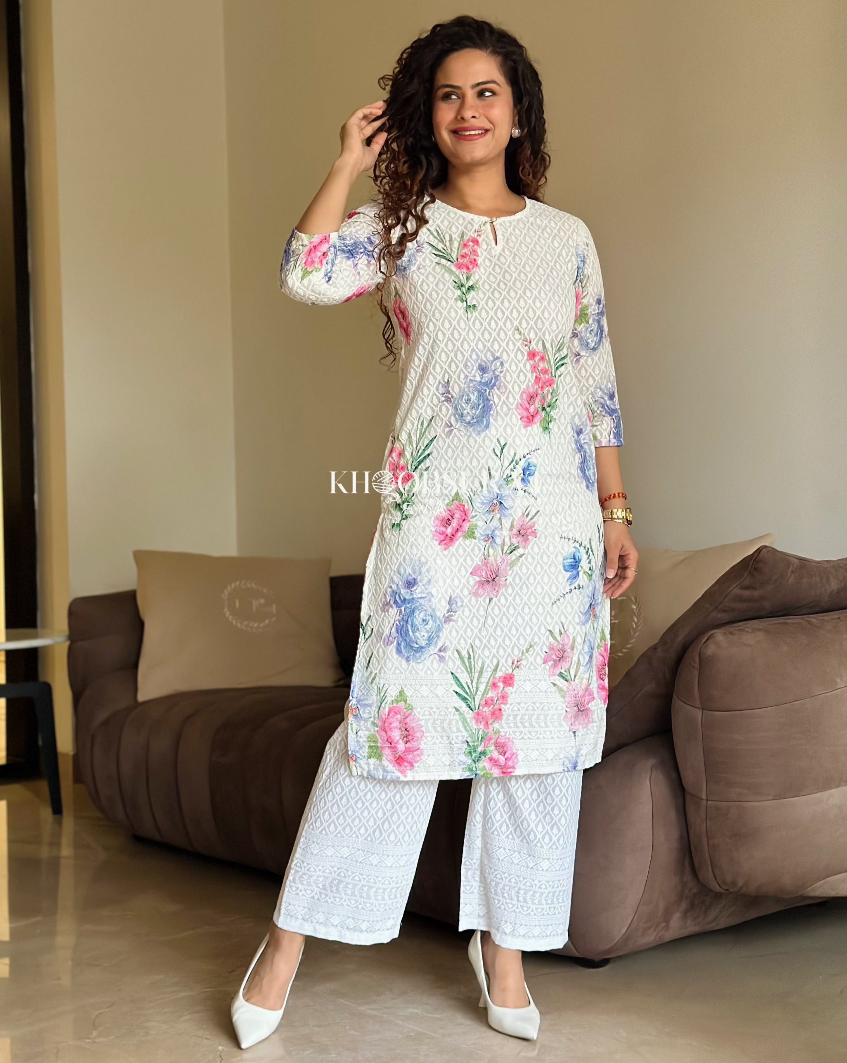 Comfort Cotton White Kurta Set