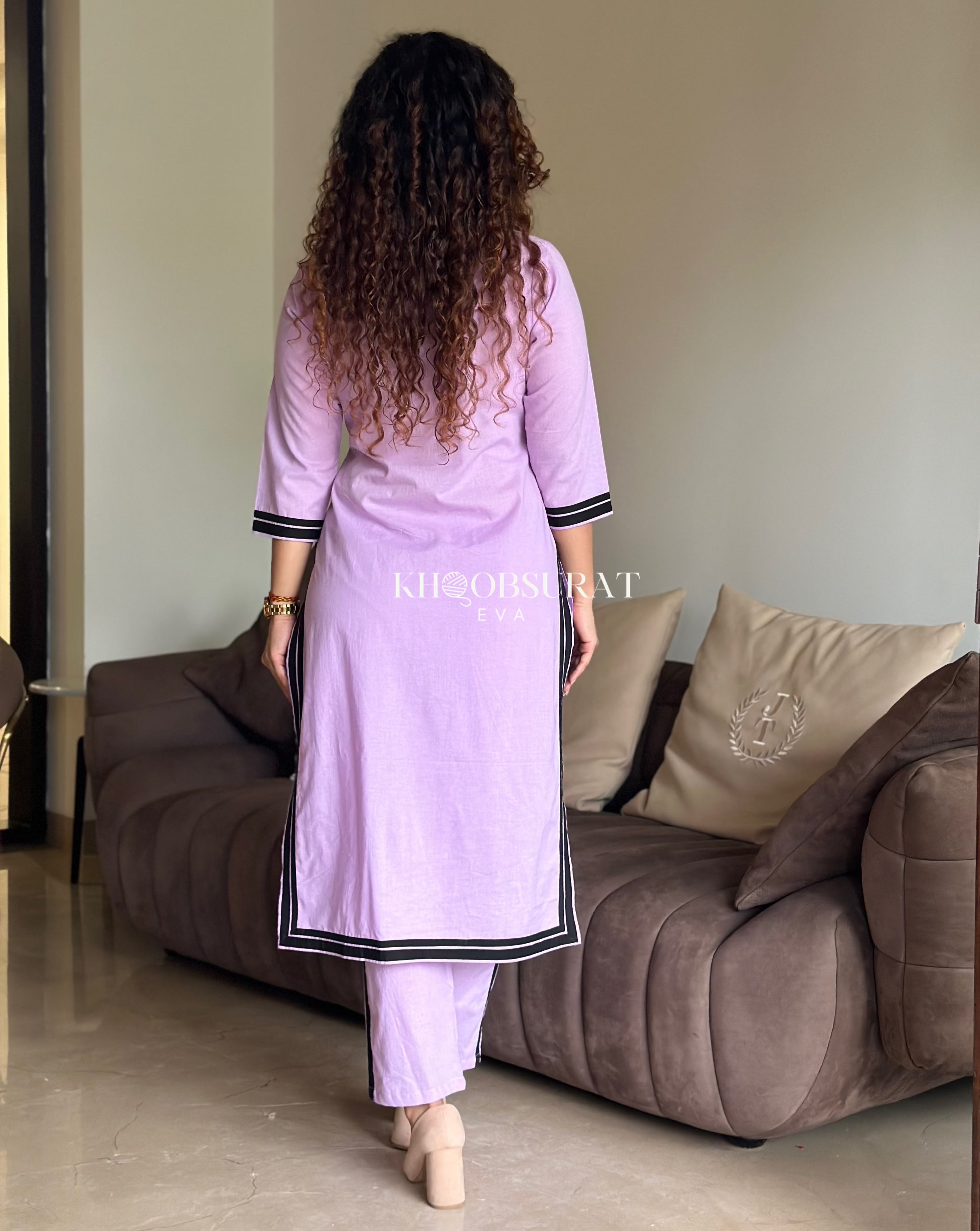 Cool Comfort Purple Kurta Set