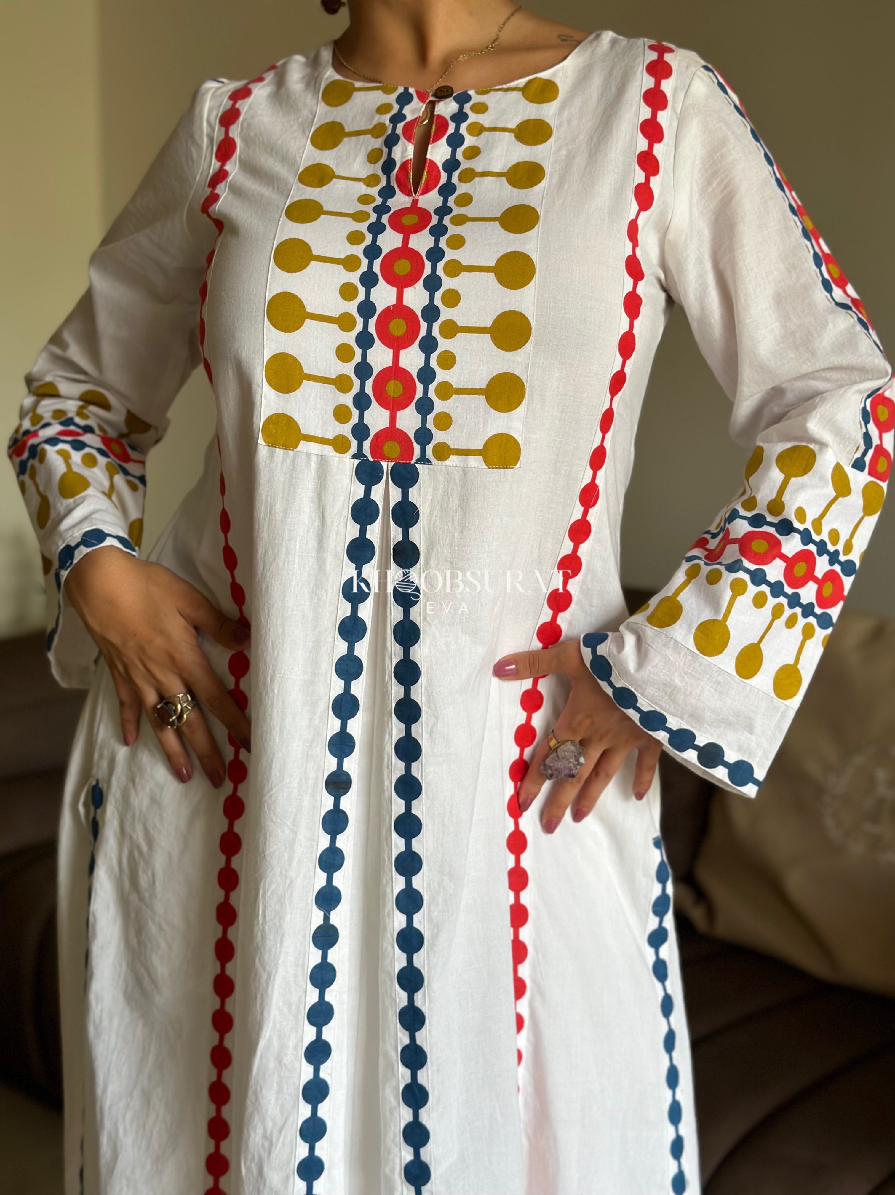 Anokhi Adorn White kurta set