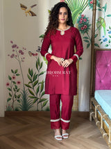 Indian Wedding Red Kurta Set