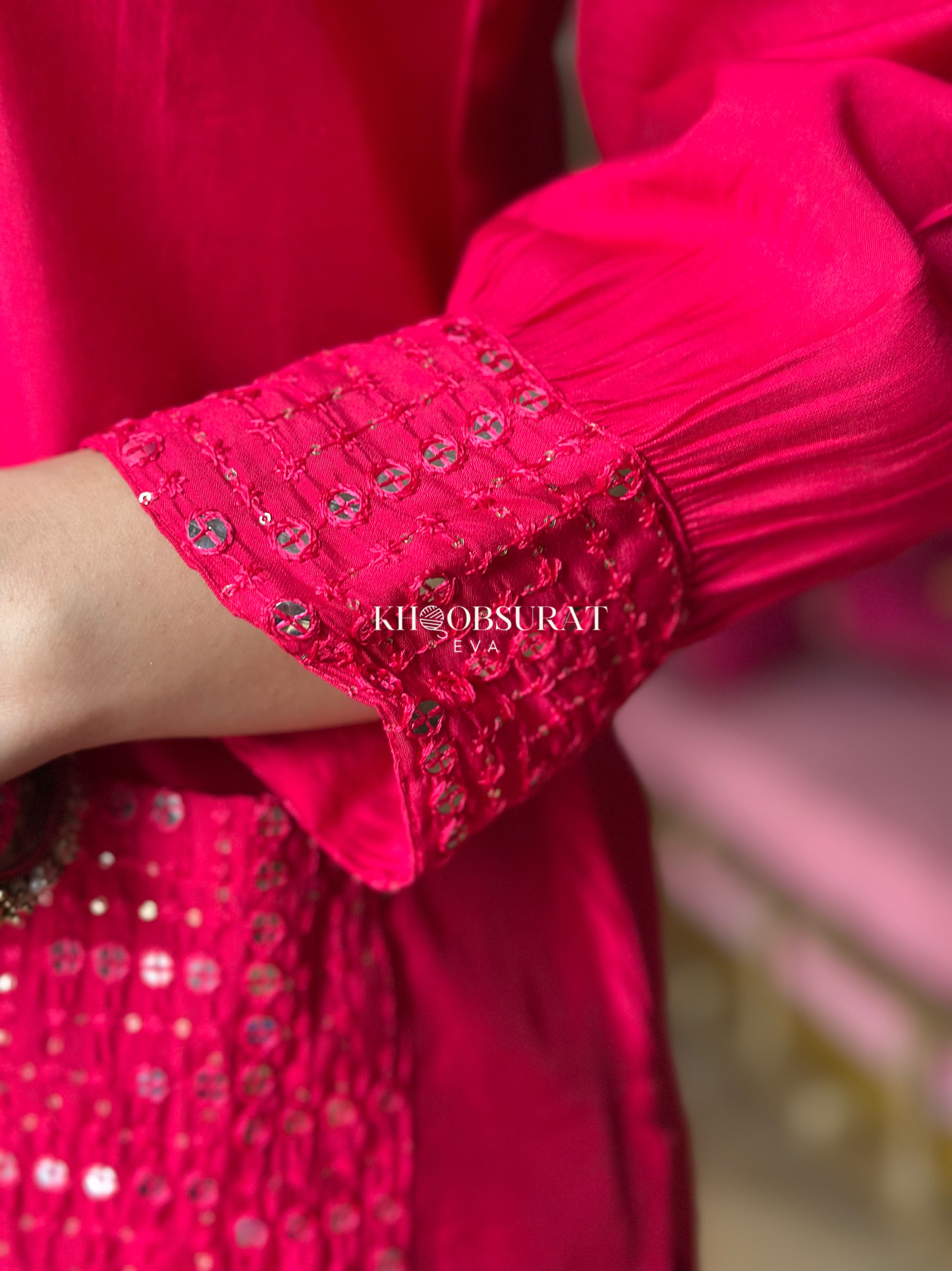 Bollywood Style Red Kurta Set