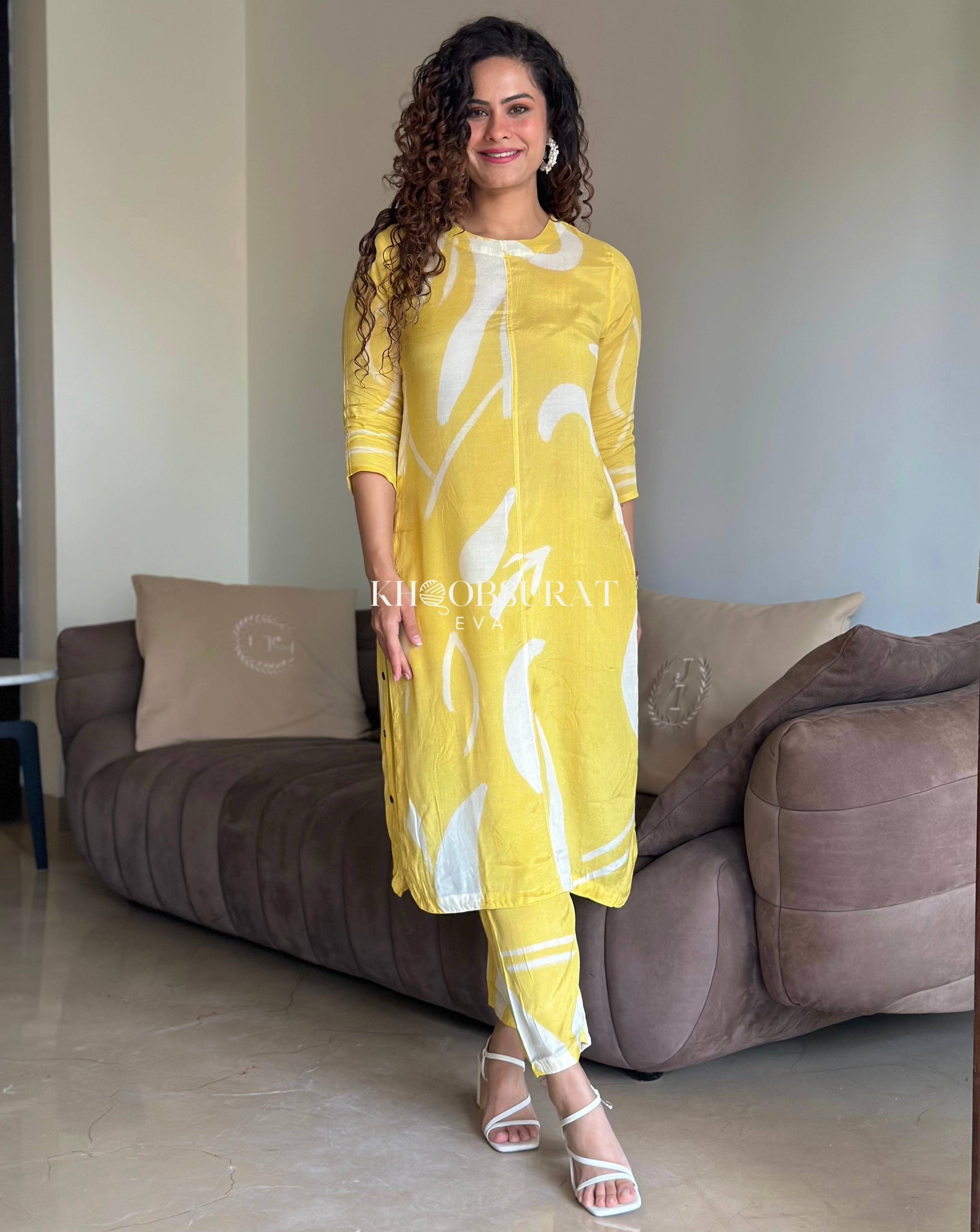 Golden Glow Yellow Kurta Set 