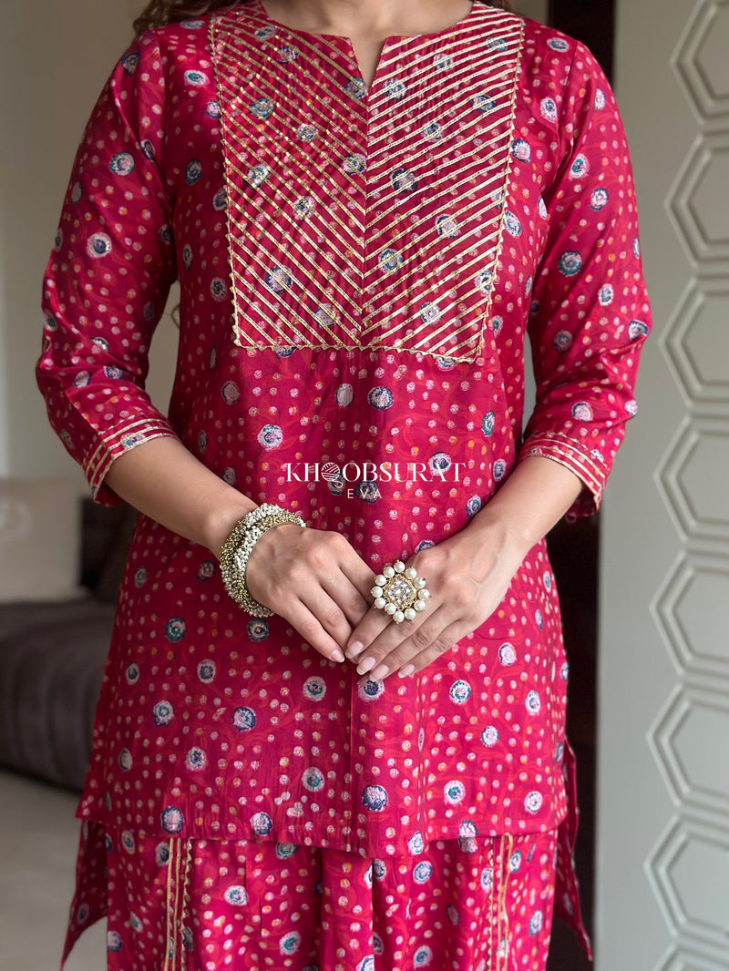 Riddhi Pink Festive Wear Coord Set 