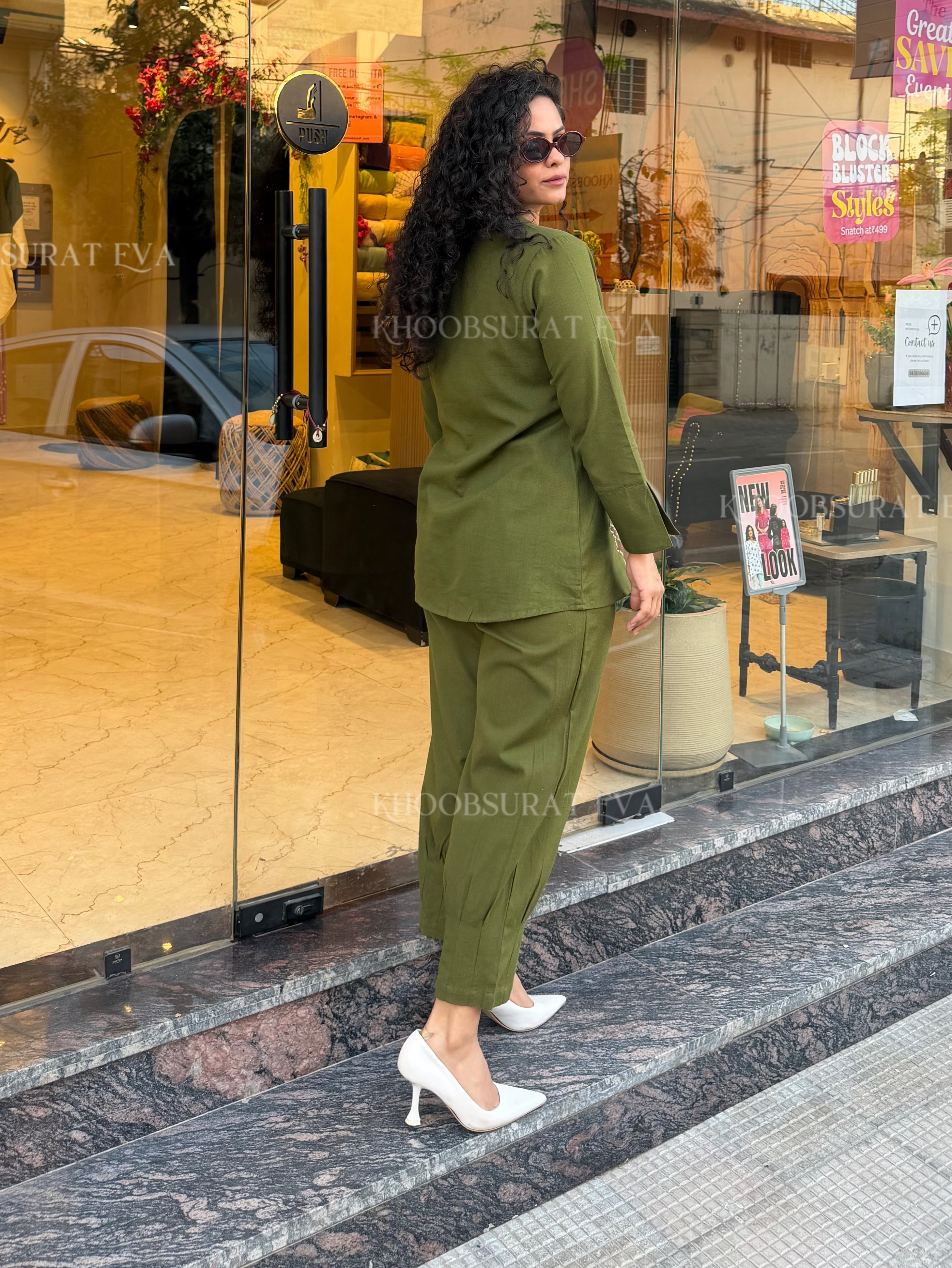 SOFIA GREEN COORD SET