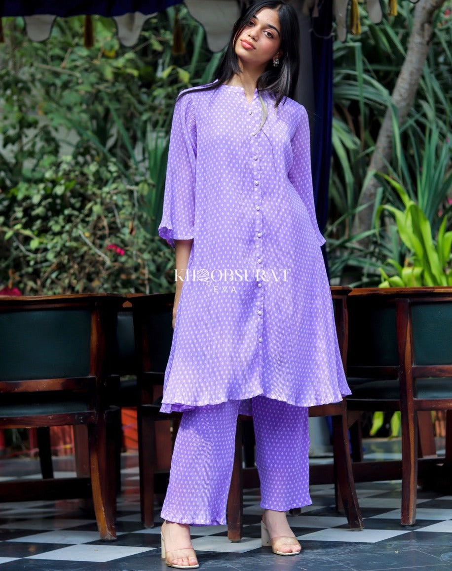 PURPLE COORDINATE SET women