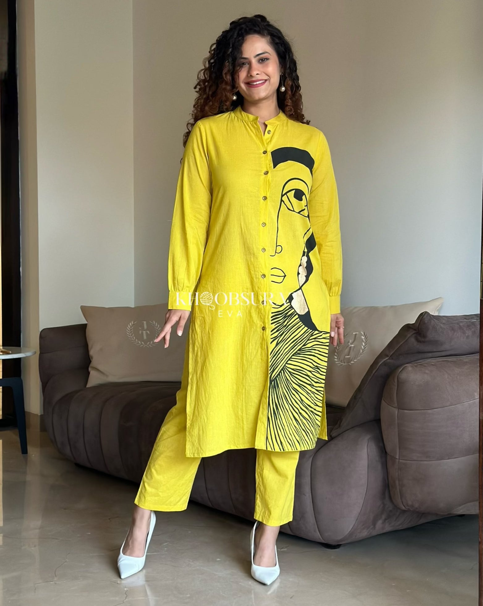 Sun Kissed Style Yellow Kurta Set