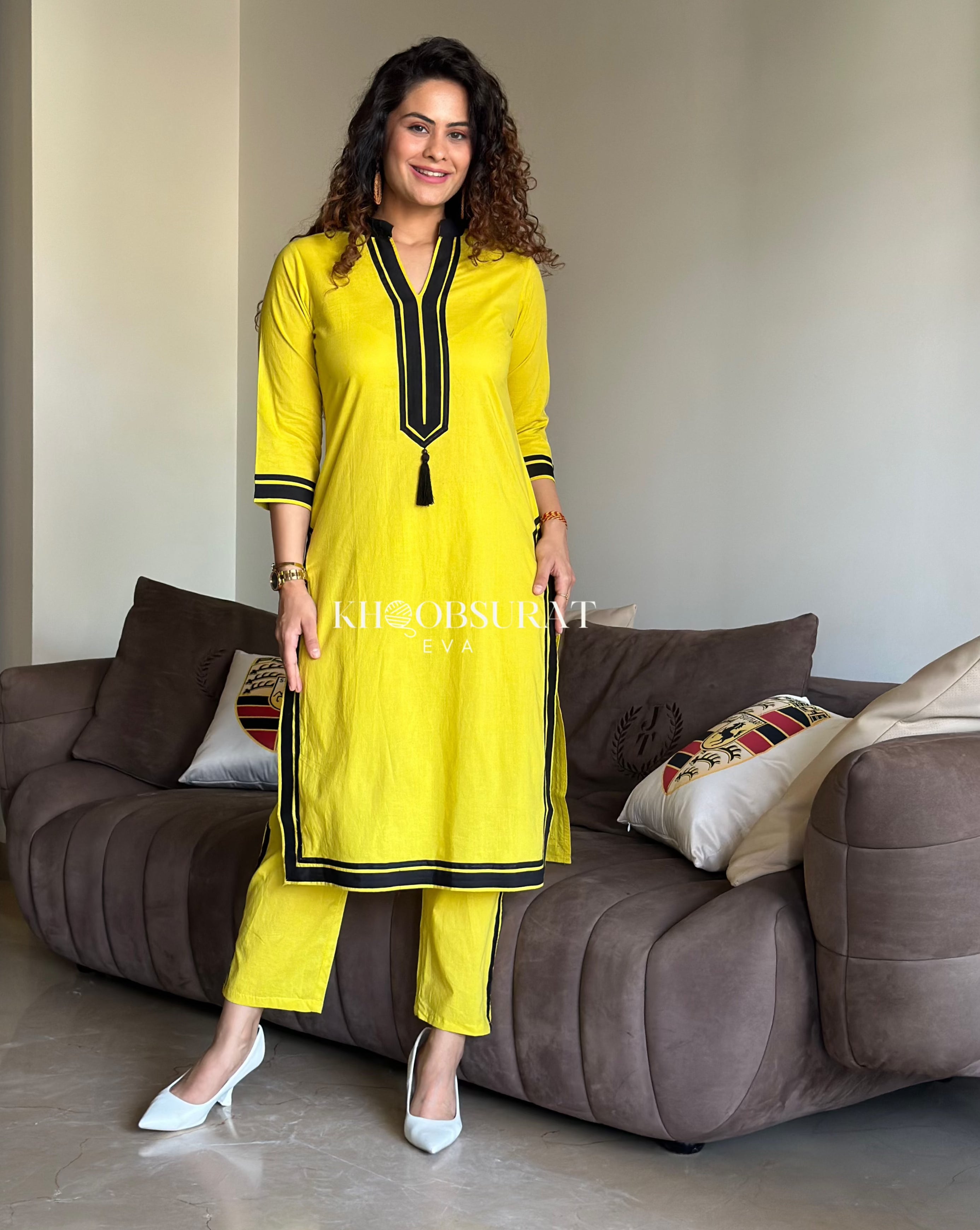 Desi Doll Yellow Kurta Set