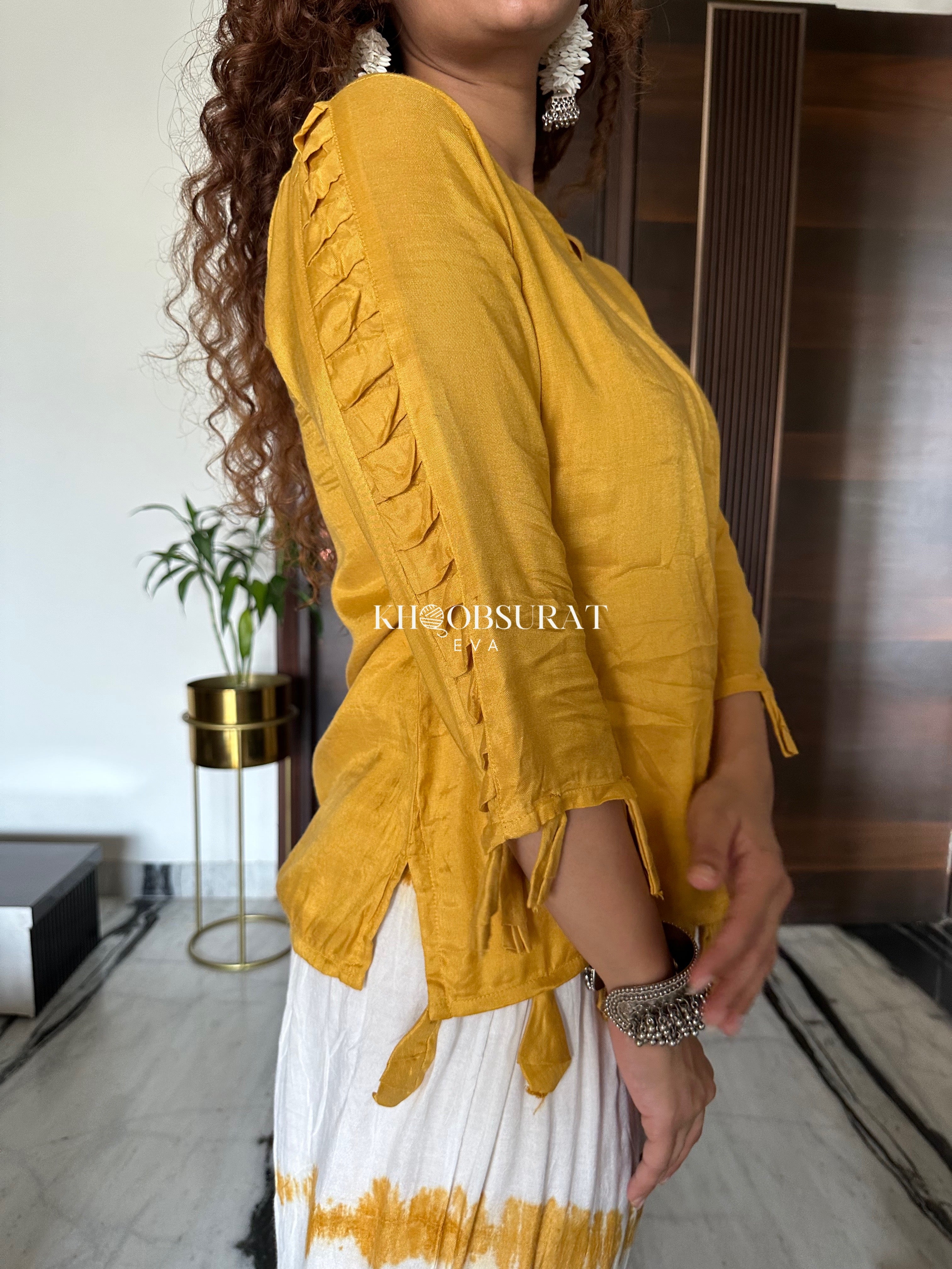 Shakti Yellow Kurta and Tulip Pants