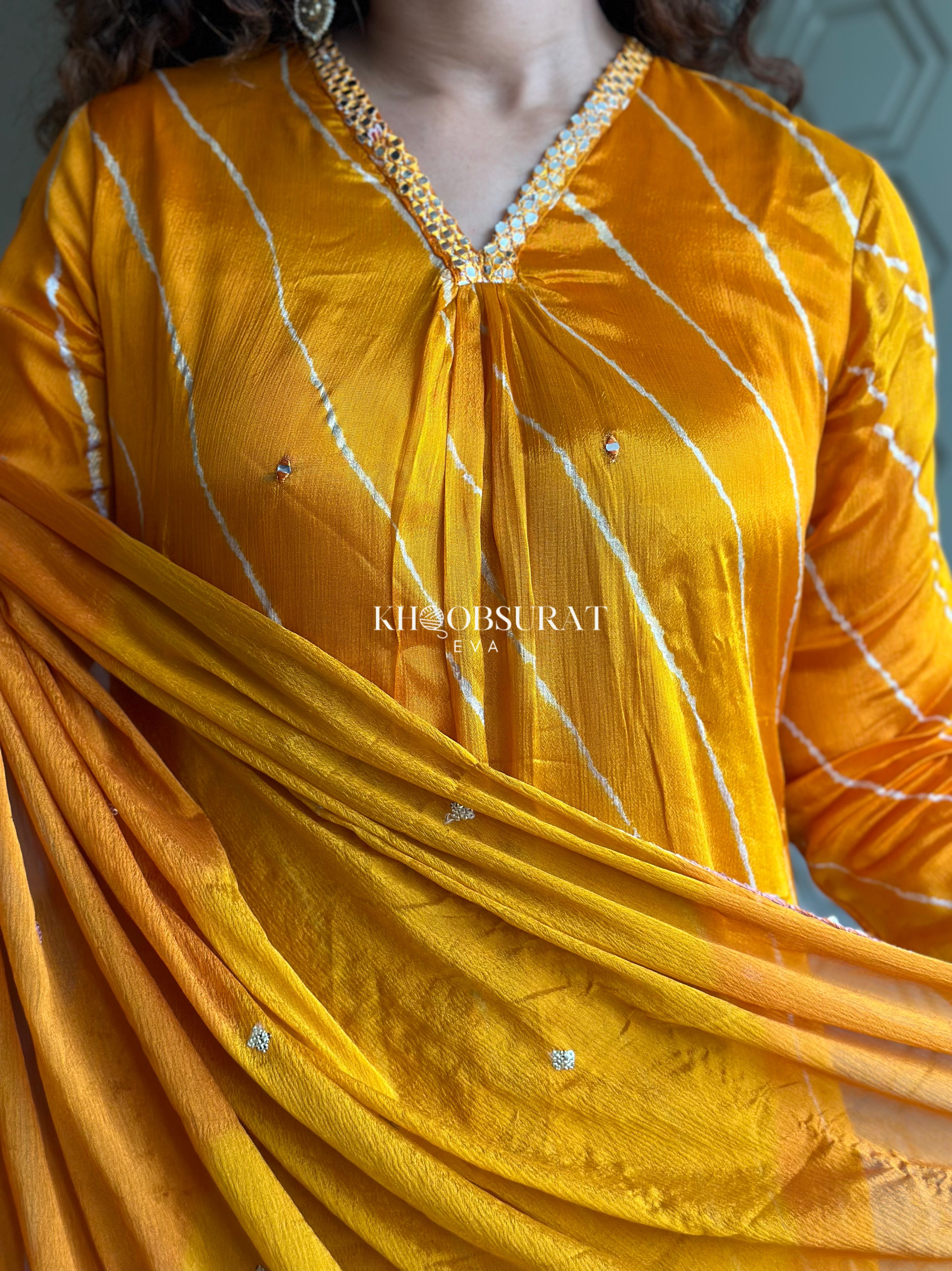 Golden Goddess Kurta Suit Set