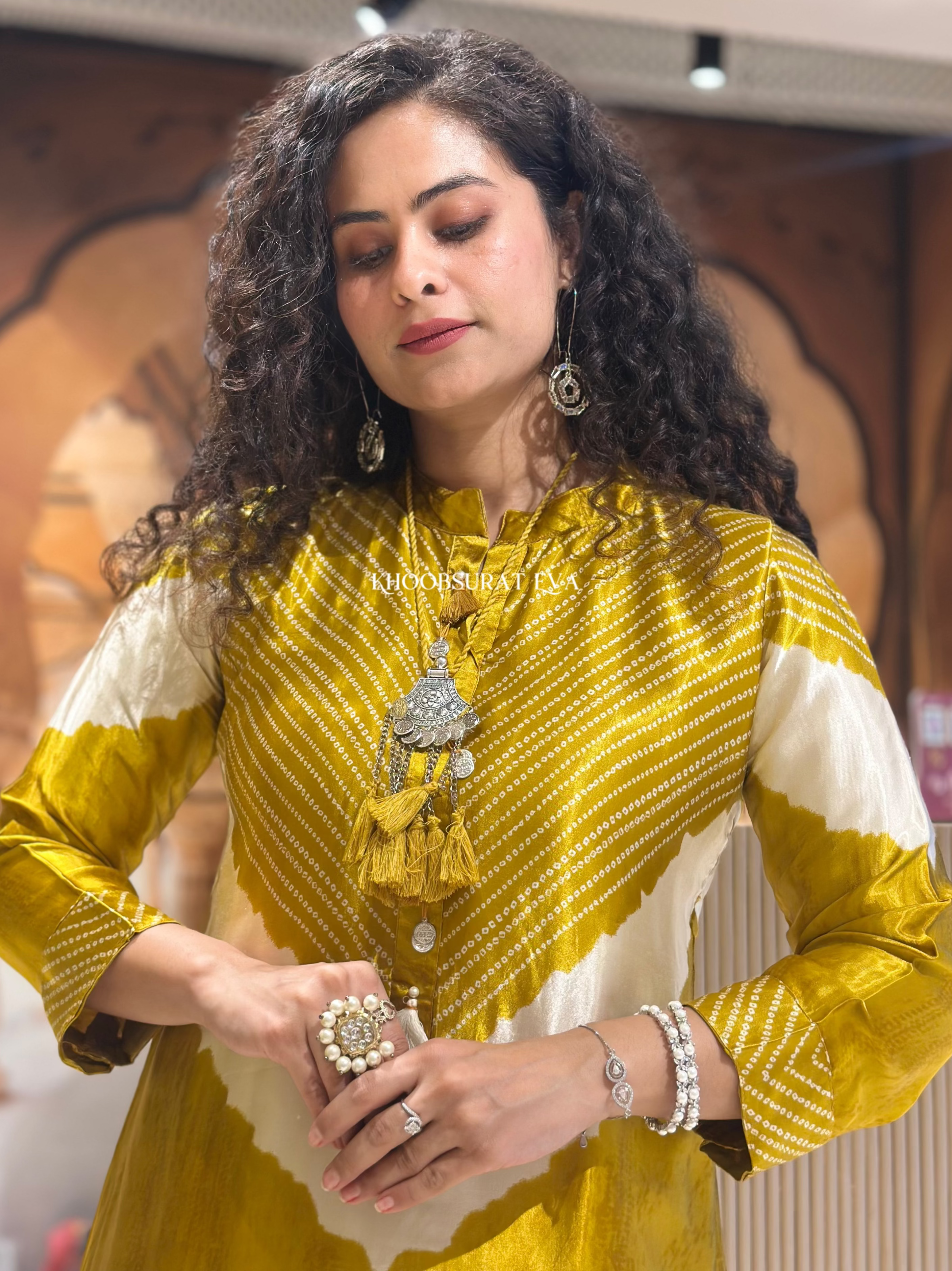 Luxe Look Yellow Kurta Set