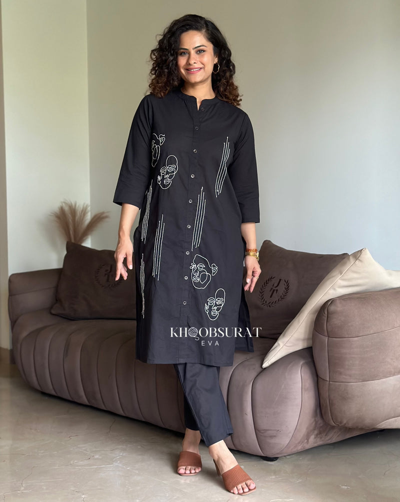 Daydreams Black Kurta Set