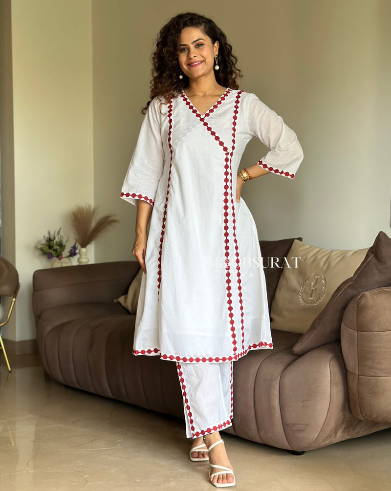 Layered Cotton Love Kurta Set