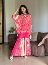 Beauty In Pink Kaftan Coord Set