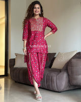 Riddhi Pink Festive Wear Coord Set