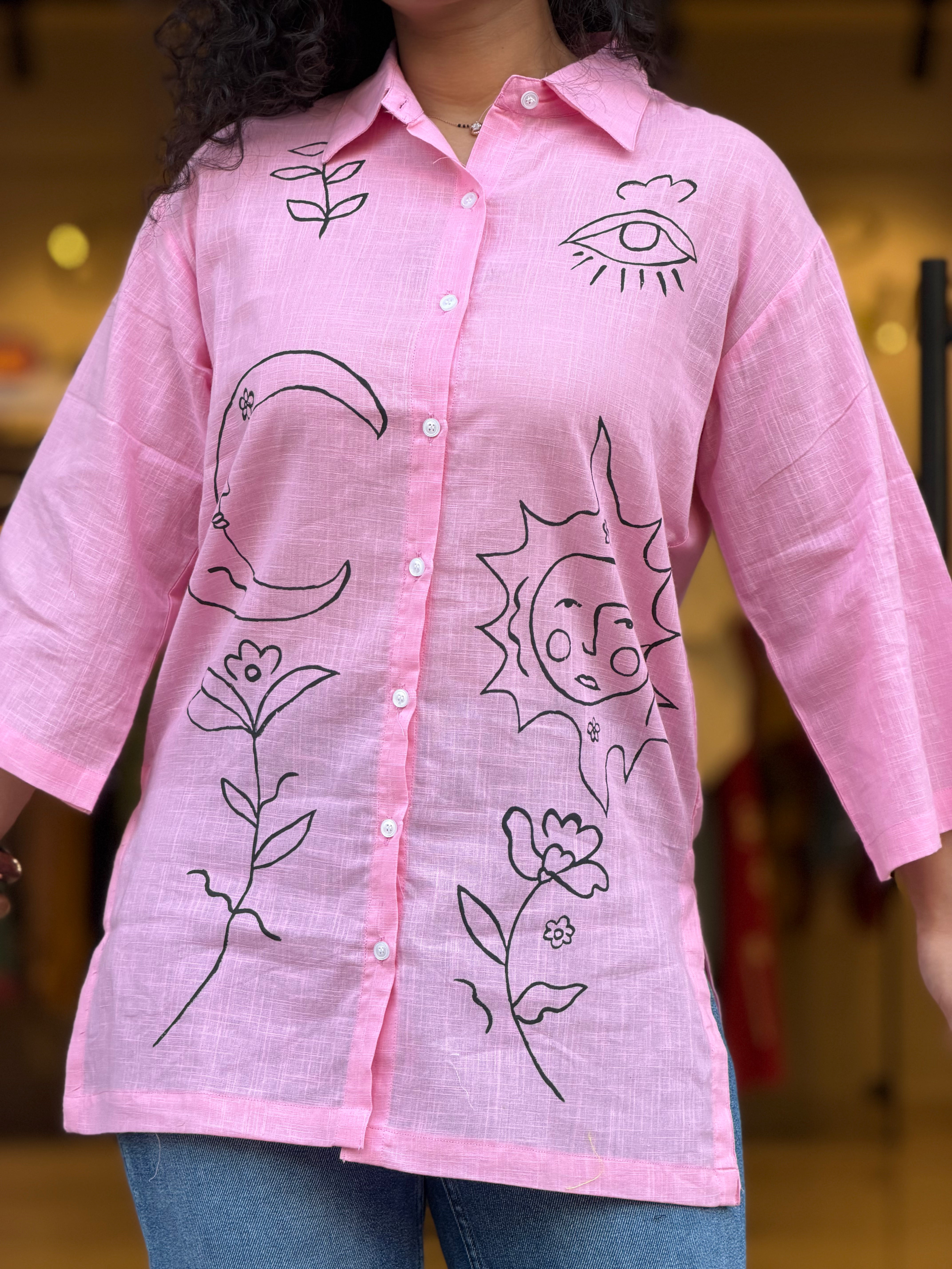 PINK COTTON SHIRTS