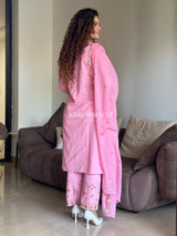 Pretty In Pink Cotton Kurta Suit Set