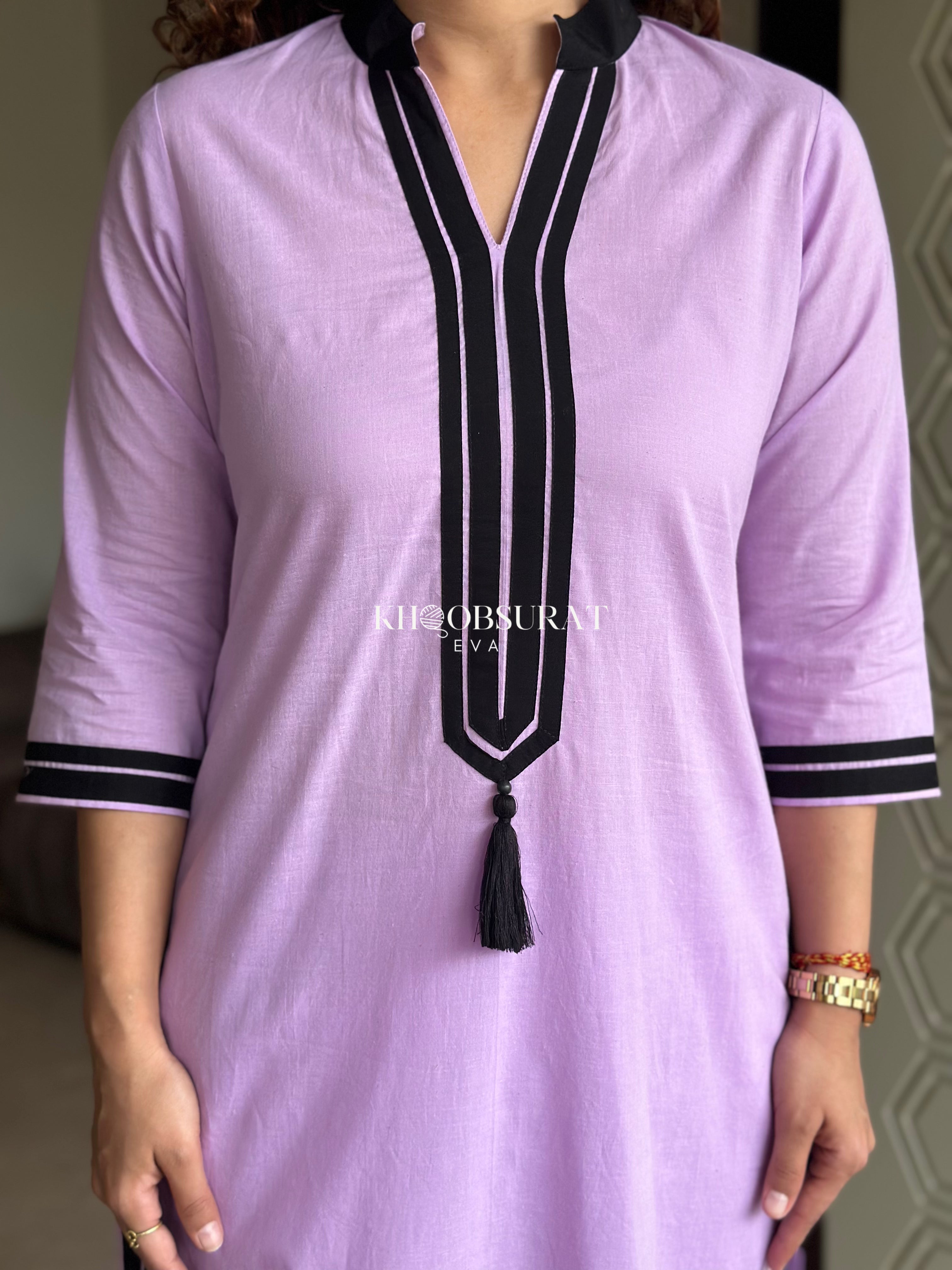 Cool Comfort Purple Kurta Set