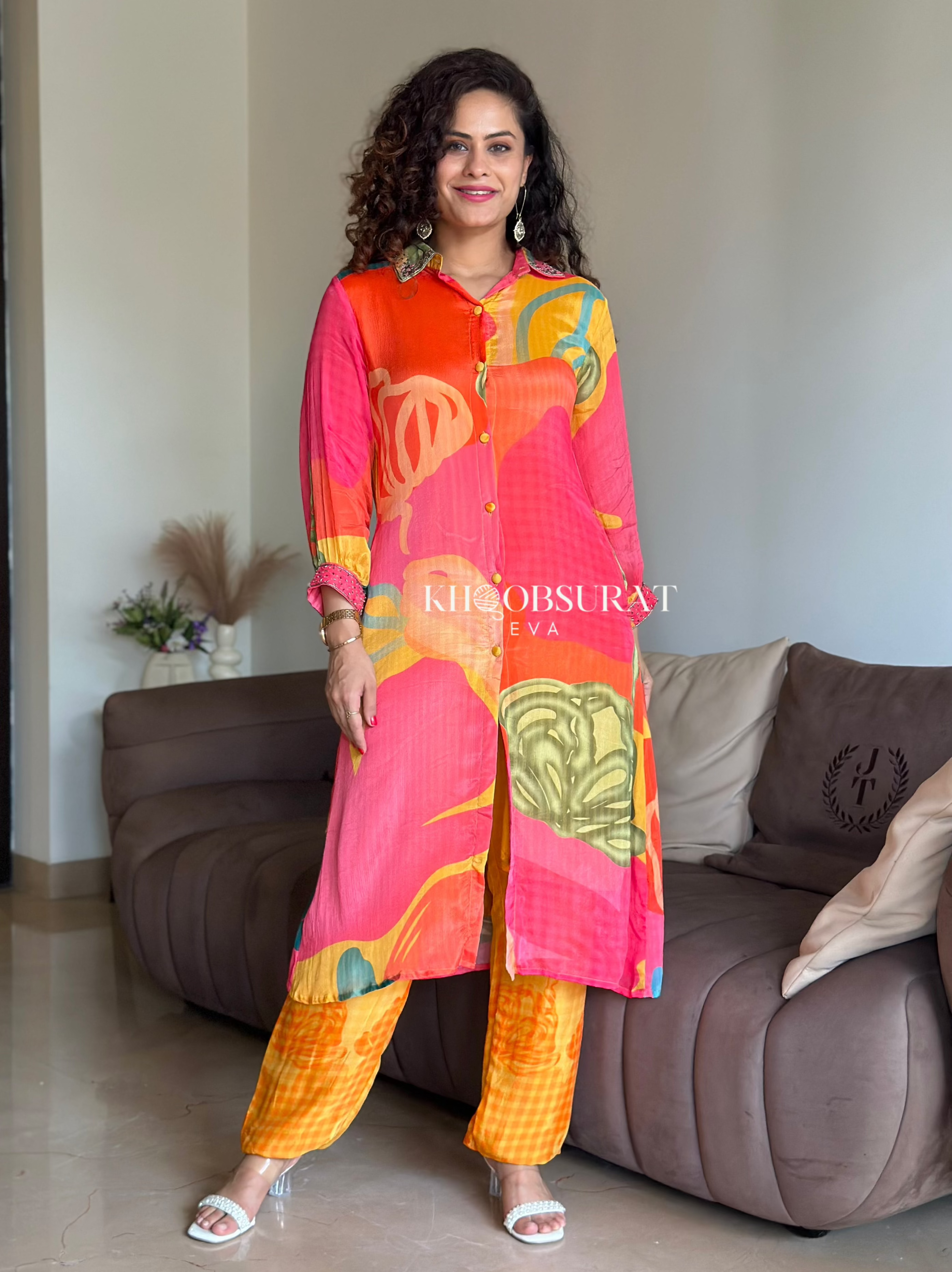 Indian Wedding Sequin Kurta Set