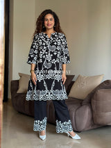 Gauri Muslin Silk Black Co-ord Set