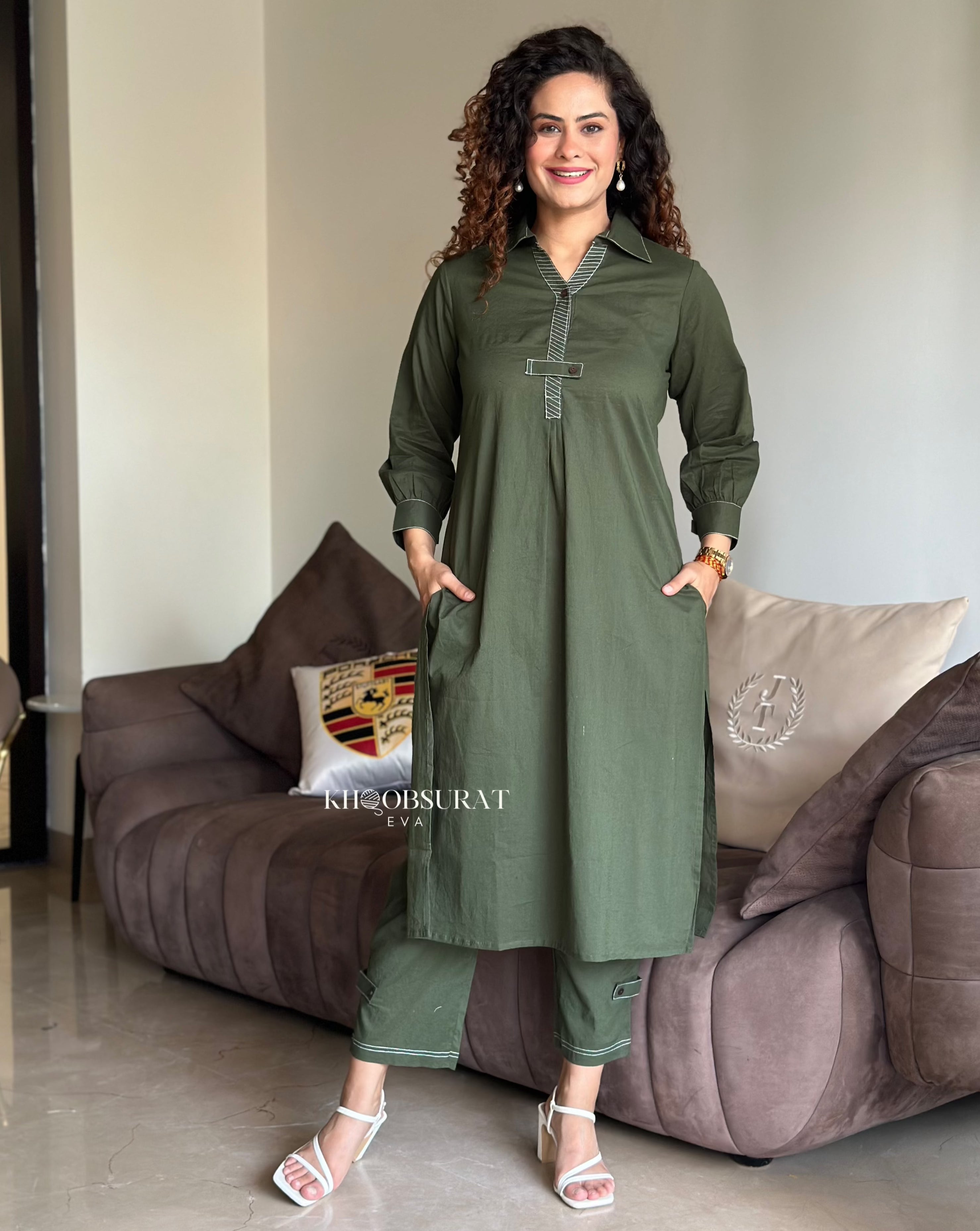 Sunny Seasons Green Kurta Set