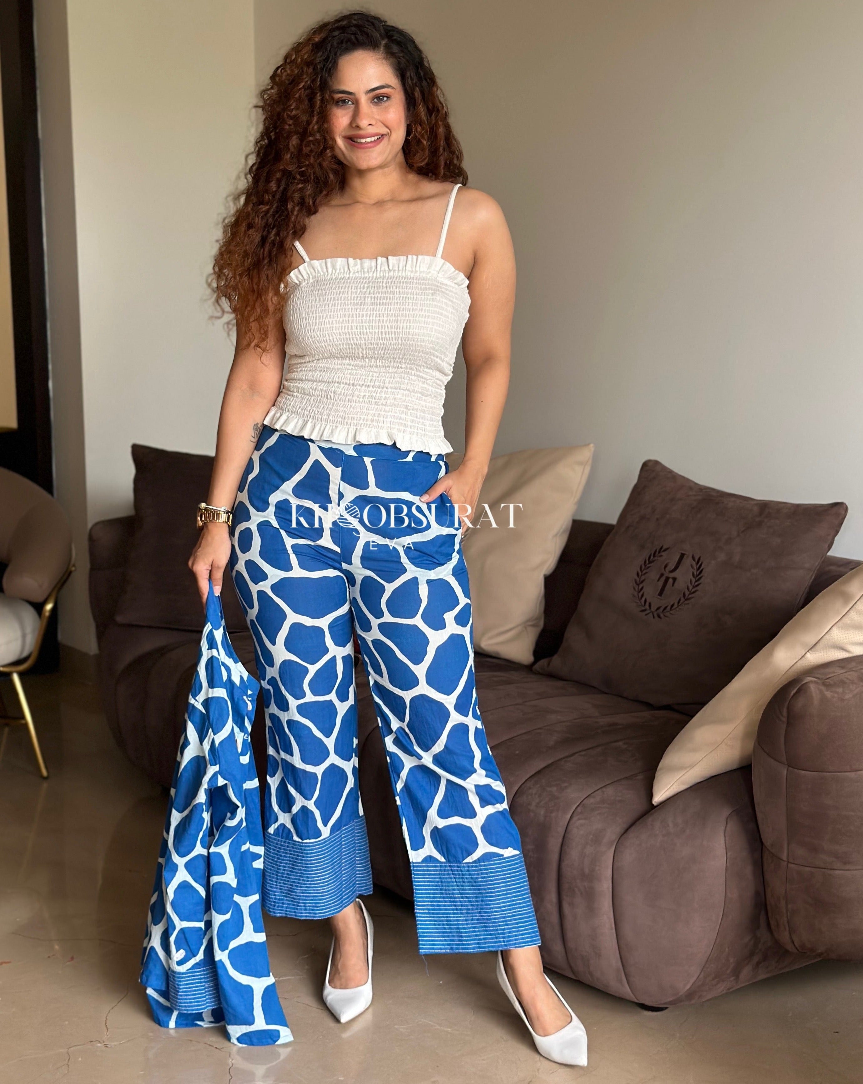 Blue Bliss Printed 3-Piece Set