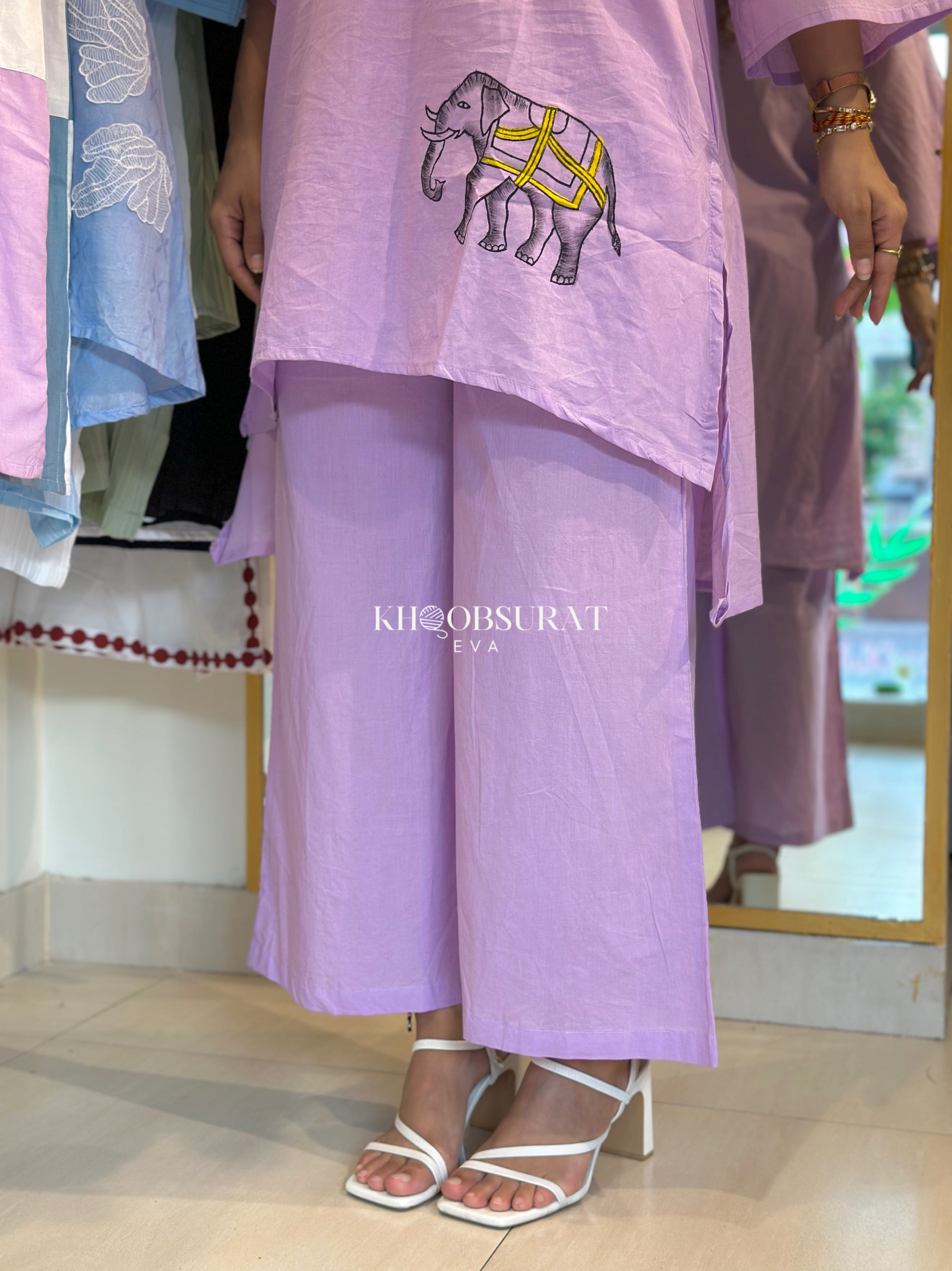 Picnic Perfect Purple Kurta Set