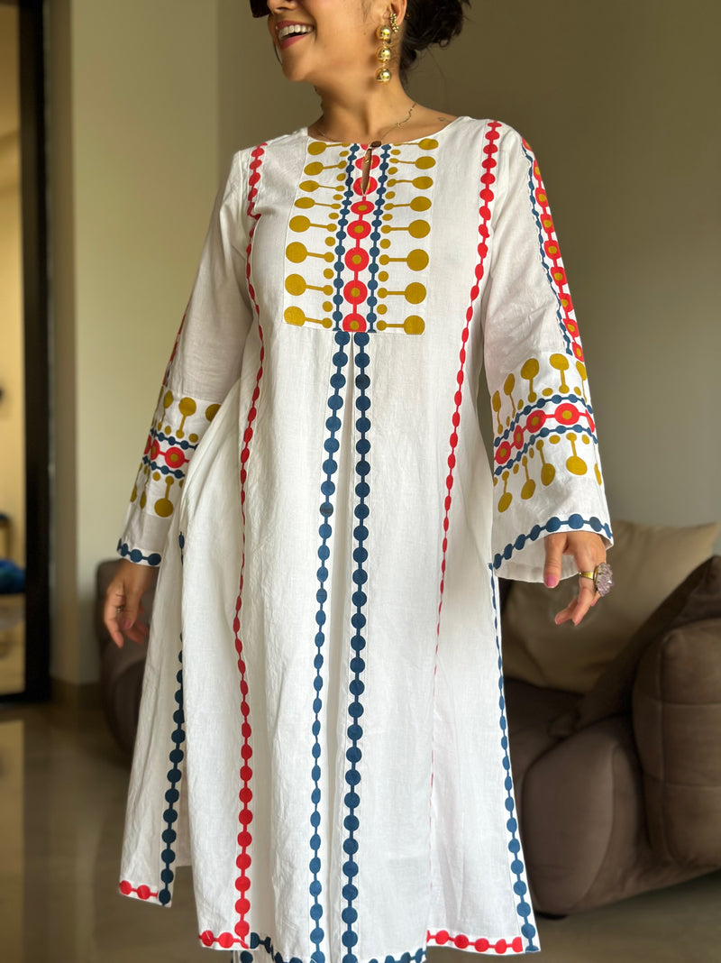 Anokhi Adorn White kurta set