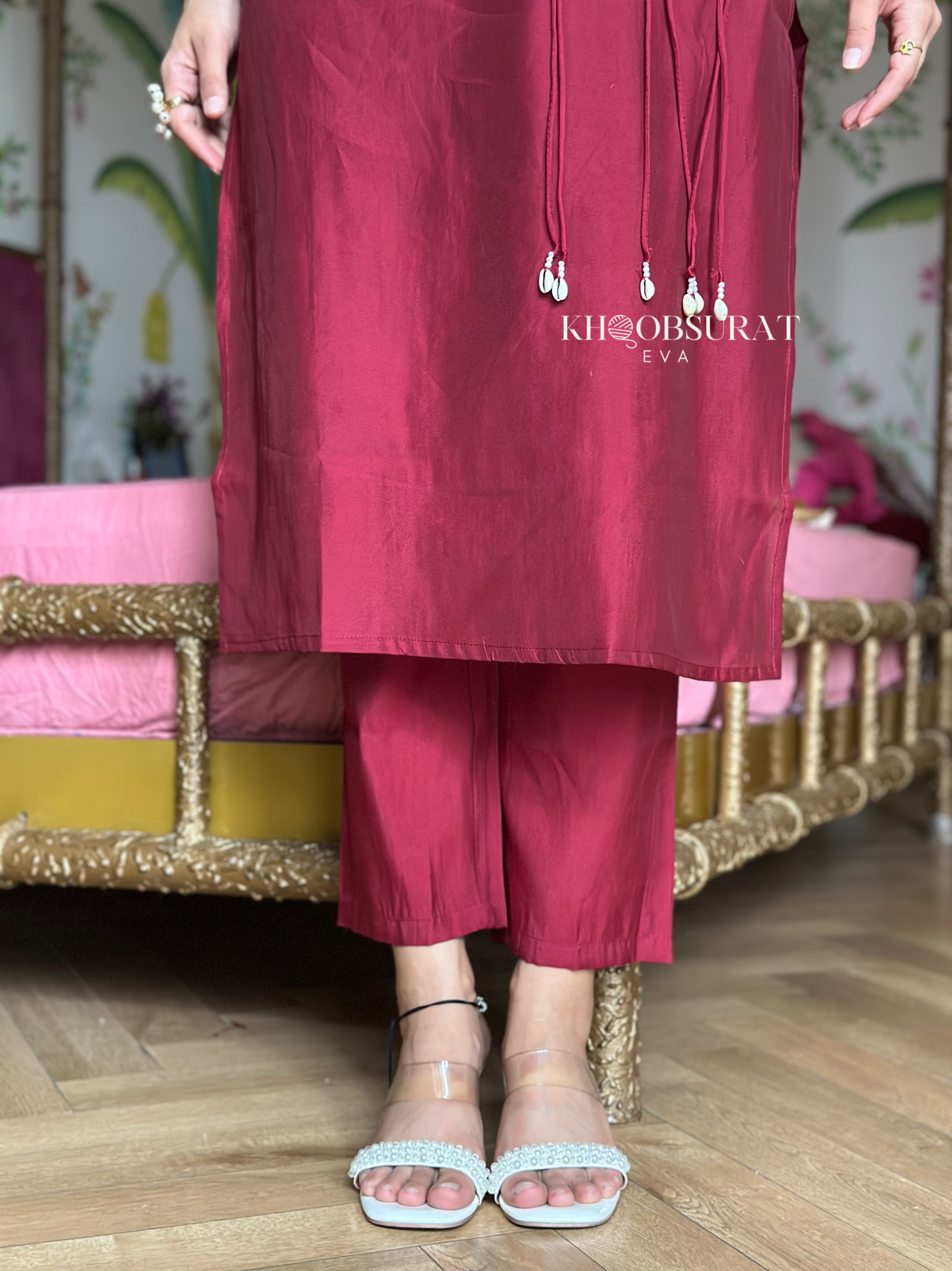 Festive Vibes Red Kurta Set