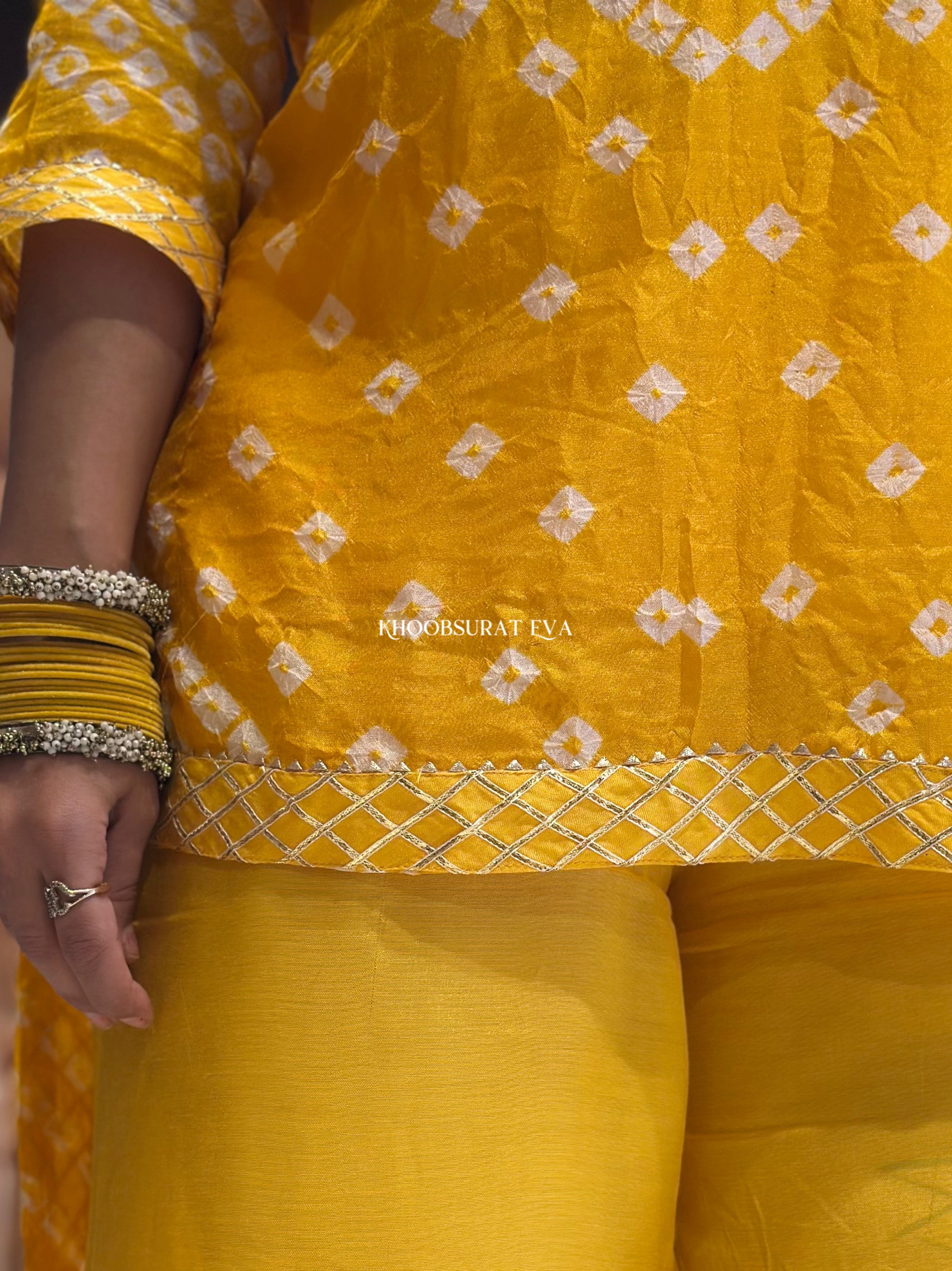 Johri Bazaar Bandhej Palazzo Set