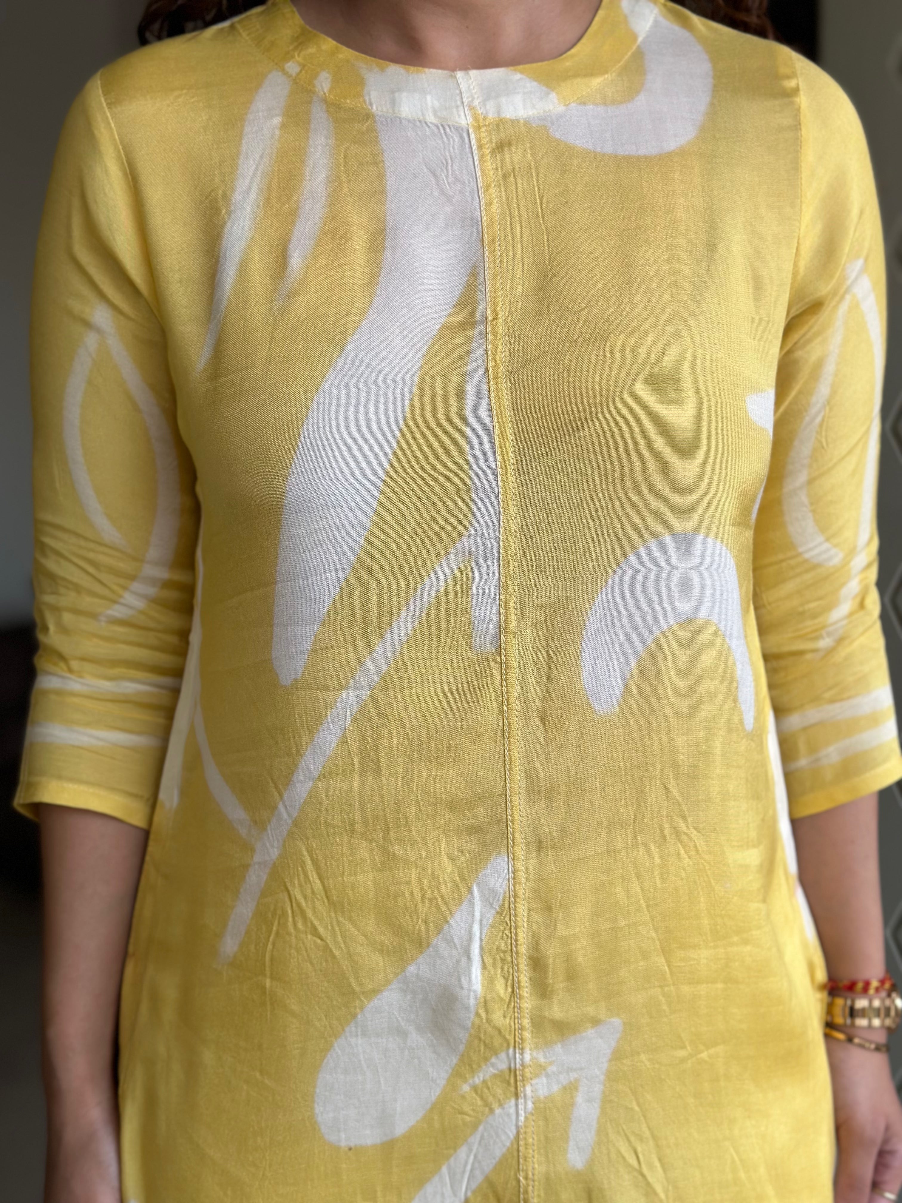 Golden Glow Yellow Kurta Set 