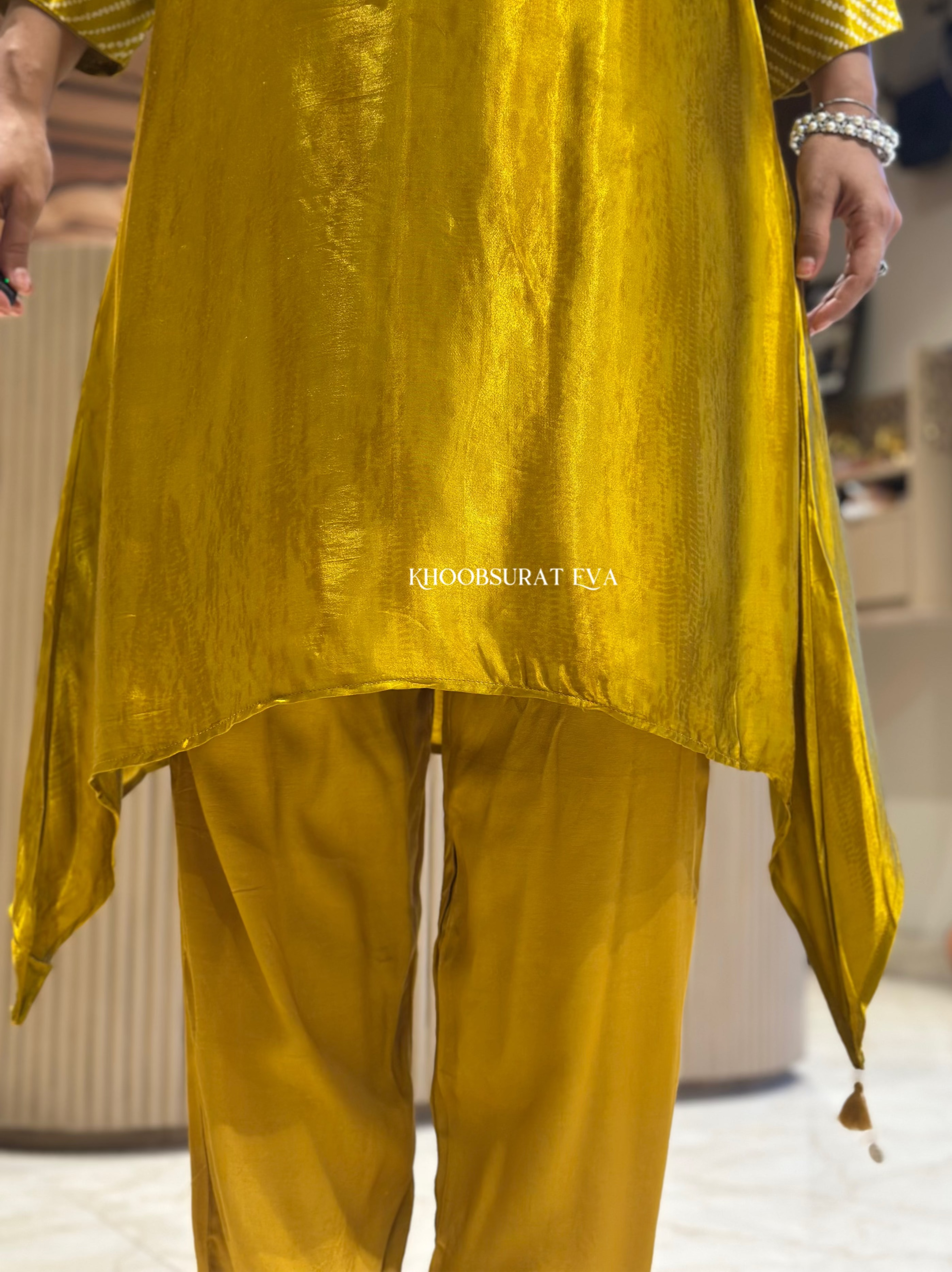 Luxe Look Yellow Kurta Set